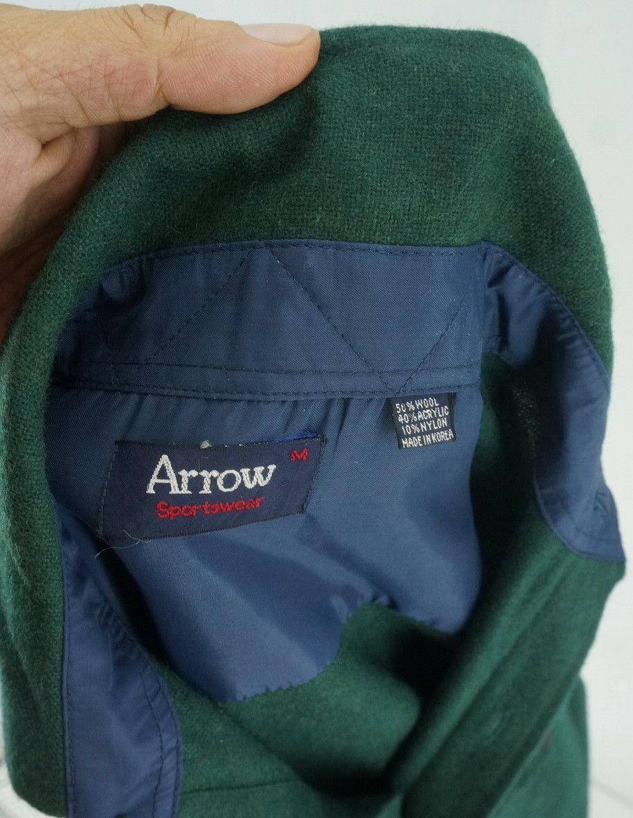 Arrow Vintage ARROW Dark Green Elbow Patch Wool T- Shirt Size US S / EU 44-46 / 1 - 7 Thumbnail