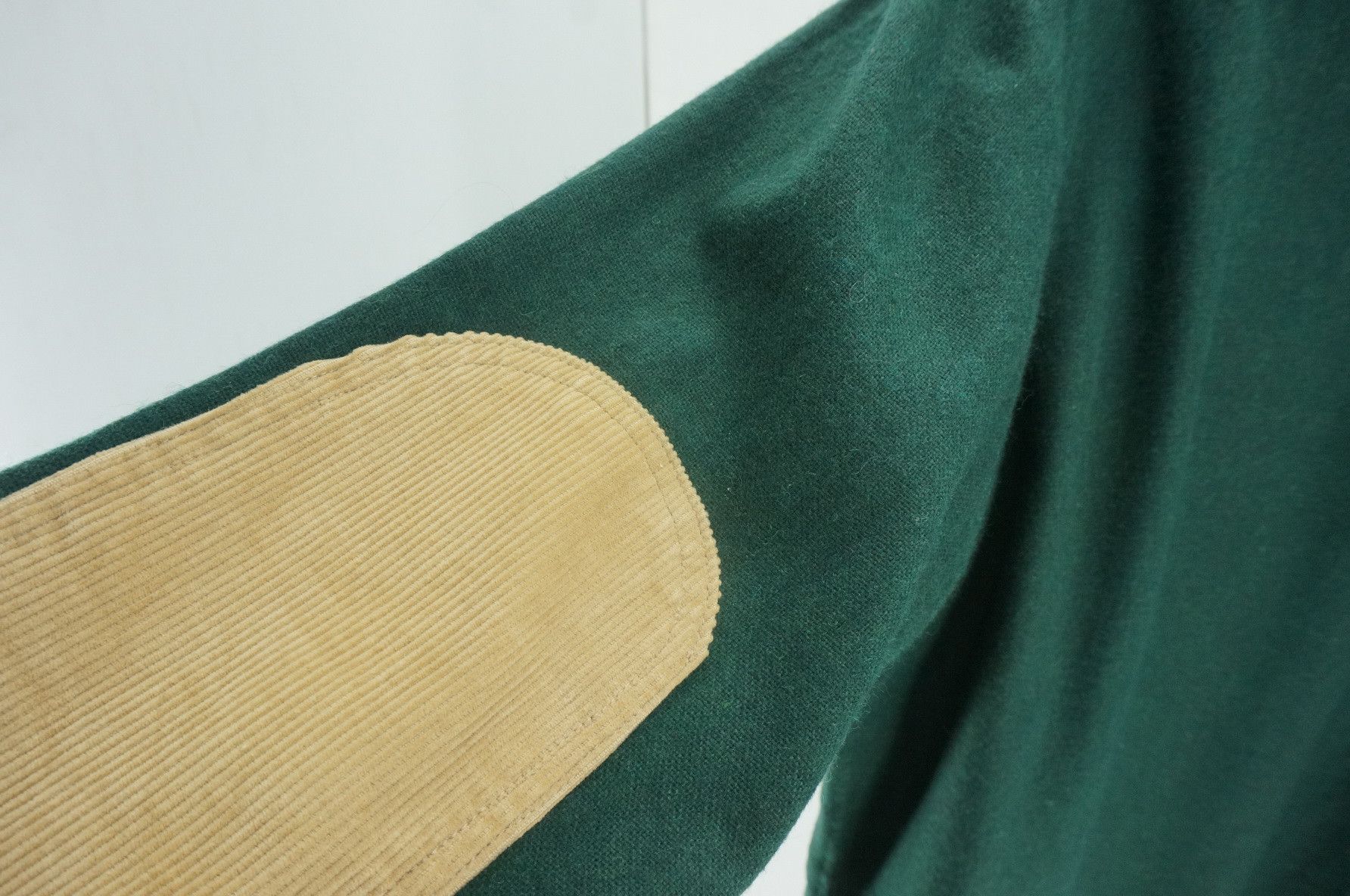 Arrow Vintage ARROW Dark Green Elbow Patch Wool T- Shirt Size US S / EU 44-46 / 1 - 4 Thumbnail