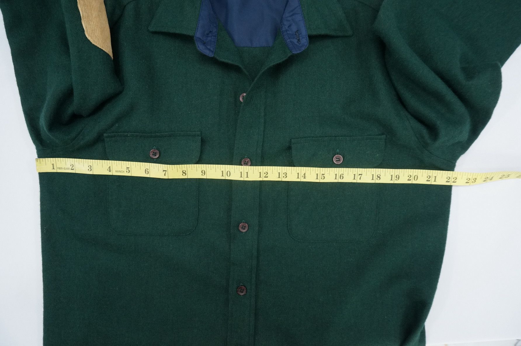 Arrow Vintage ARROW Dark Green Elbow Patch Wool T- Shirt Size US S / EU 44-46 / 1 - 8 Thumbnail