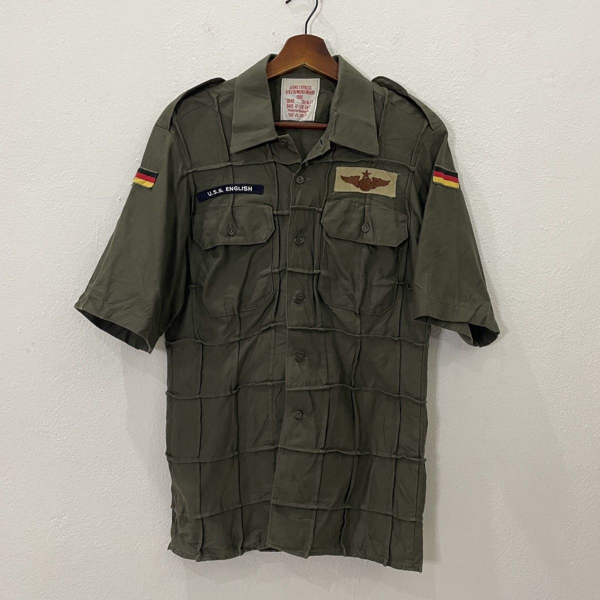 Vintage Vintage 1992 German U.S.S Button Ups Tee Size US S / EU 44-46 / 1 - 1 Thumbnail