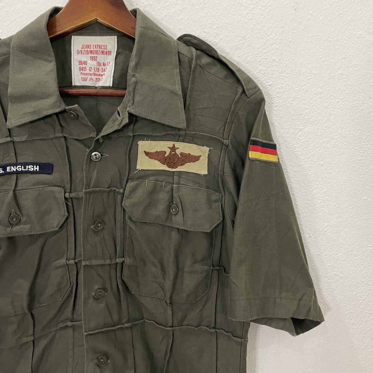 Vintage Vintage 1992 German U.S.S Button Ups Tee Size US S / EU 44-46 / 1 - 2 Thumbnail
