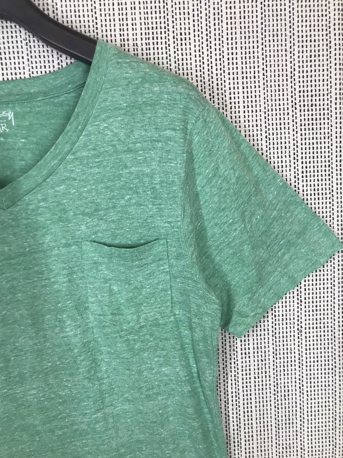 Stussy ‼️STUSSY V COLLAR SINGLE POCKET SIMPLE TSHIRT‼️ Size US M / EU 48-50 / 2 - 4 Thumbnail