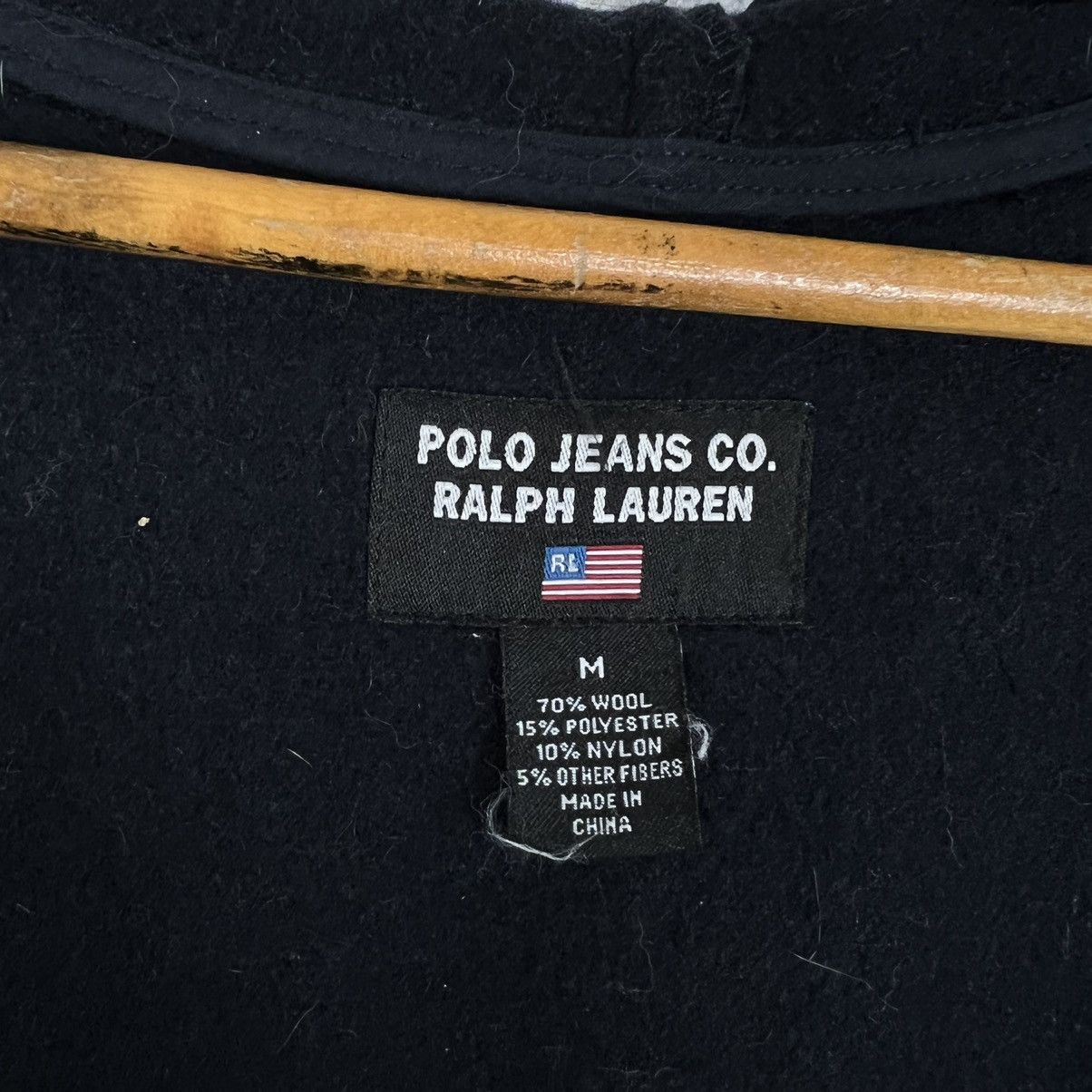 Polo Ralph Lauren FLY WOOL COAT - ULTIMATE BLACK MEDIUM SIZE Size US M / EU 48-50 / 2 - 10 Thumbnail
