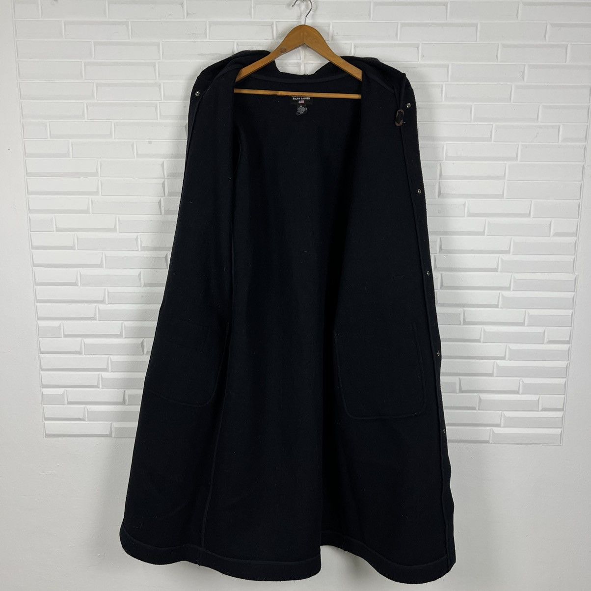 Polo Ralph Lauren FLY WOOL COAT - ULTIMATE BLACK MEDIUM SIZE Size US M / EU 48-50 / 2 - 8 Thumbnail