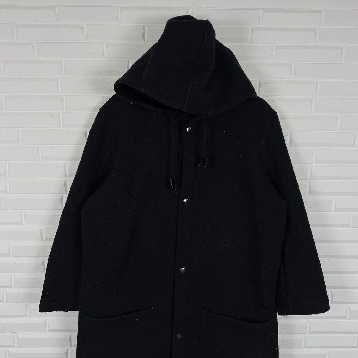 Polo Ralph Lauren FLY WOOL COAT - ULTIMATE BLACK MEDIUM SIZE Size US M / EU 48-50 / 2 - 2 Thumbnail