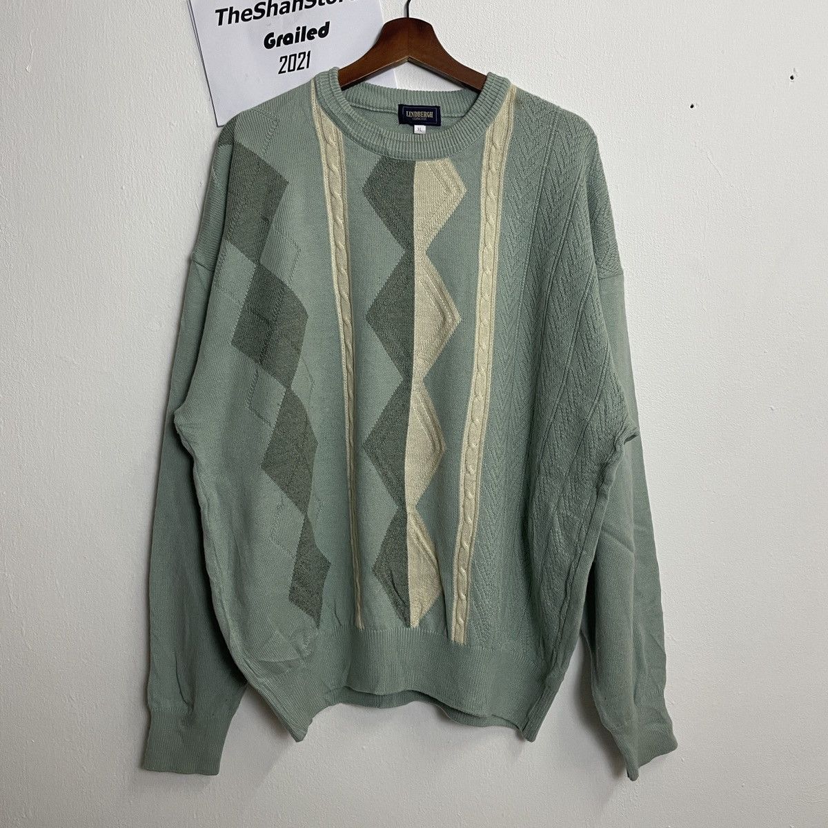Aran Isles Knitwear Vintage Lindbergh Crewneck Knitwear Sweater Size US XL / EU 56 / 4 - 1 Thumbnail