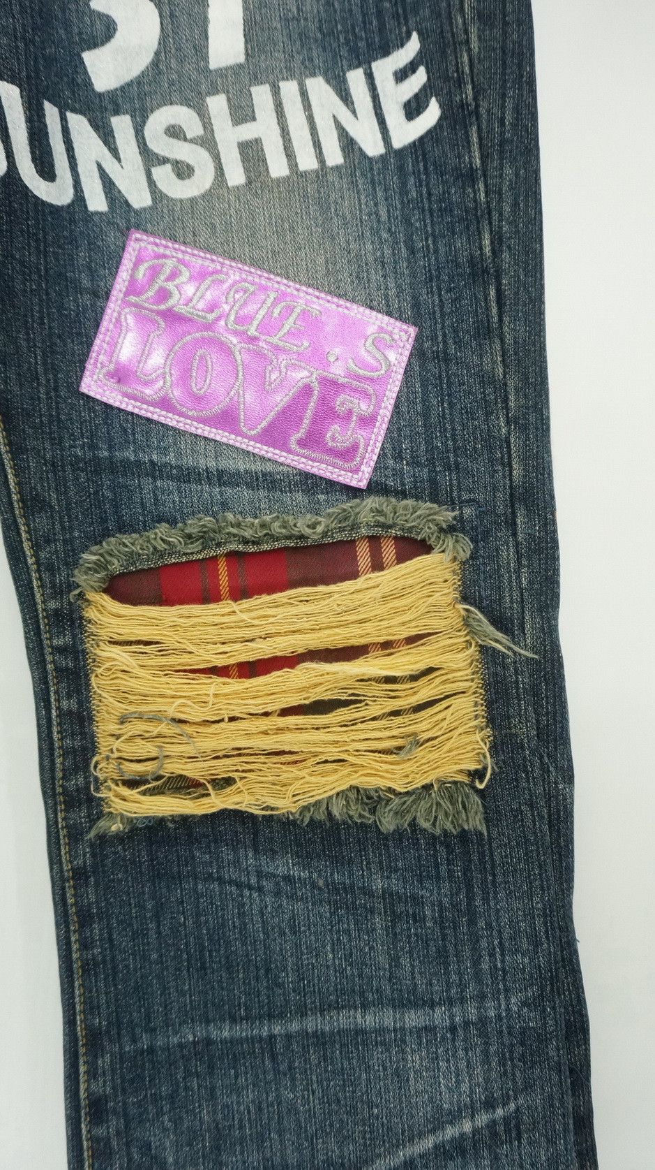 Japanese Brand Blue Sunshine California Surf Patches Jeans Size US 29 - 8 Thumbnail