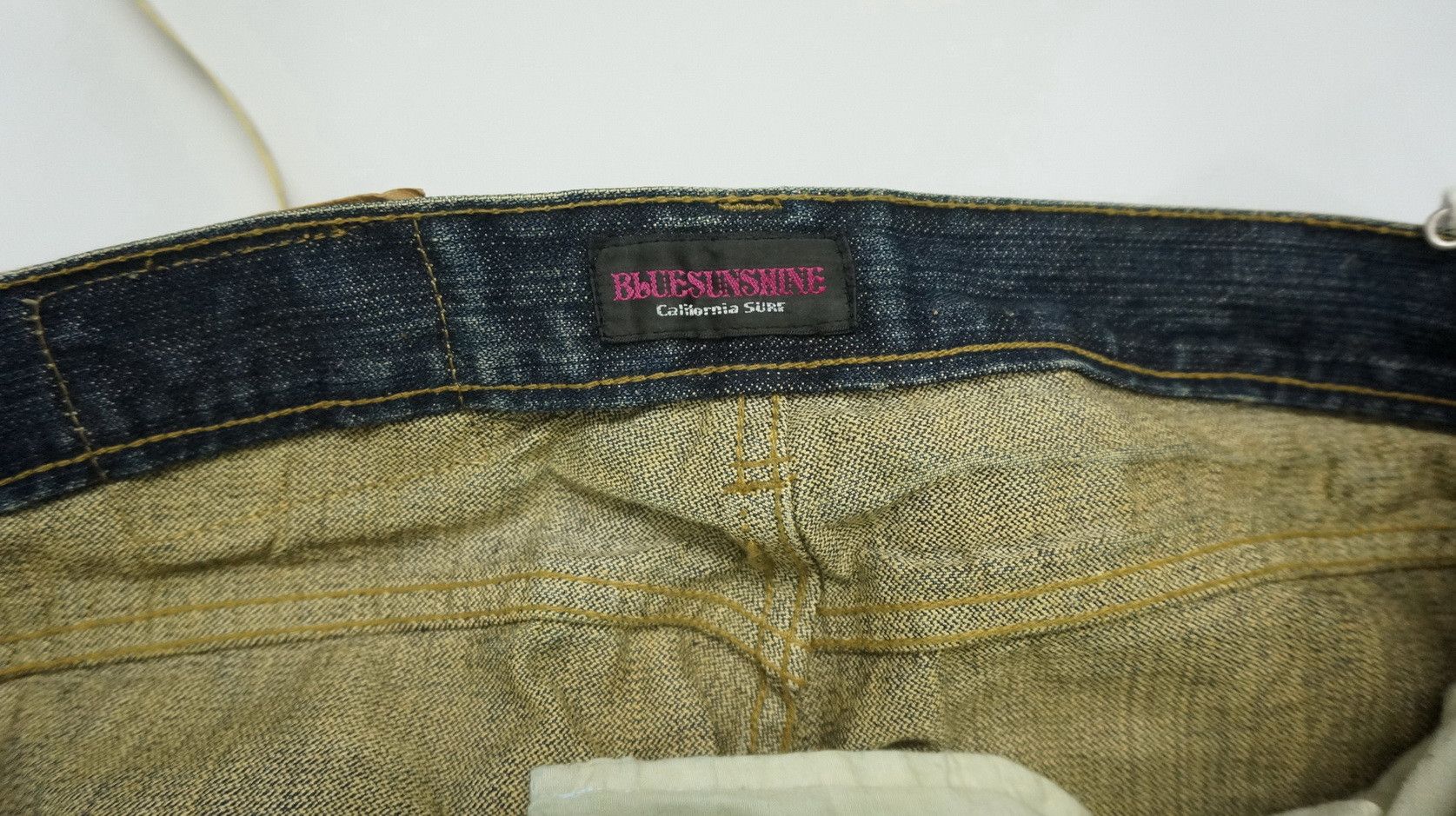 Japanese Brand Blue Sunshine California Surf Patches Jeans Size US 29 - 22 Thumbnail