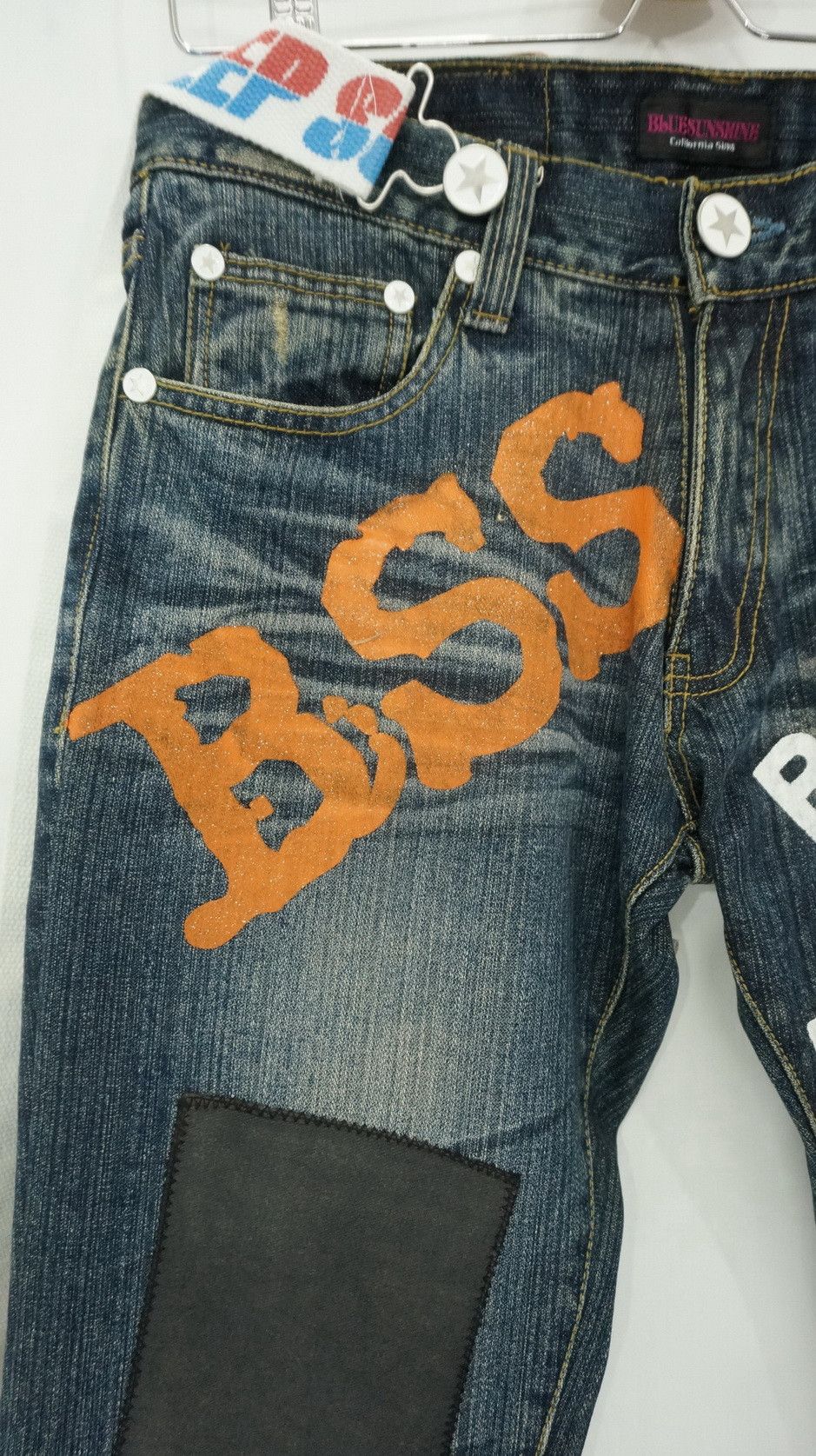 Japanese Brand Blue Sunshine California Surf Patches Jeans Size US 29 - 5 Thumbnail
