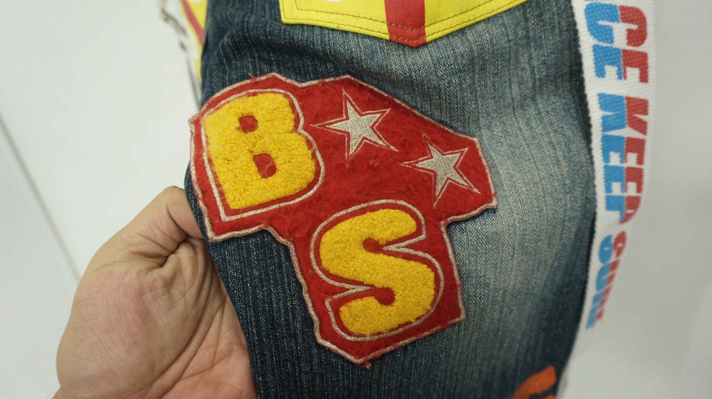 Japanese Brand Blue Sunshine California Surf Patches Jeans Size US 29 - 14 Thumbnail