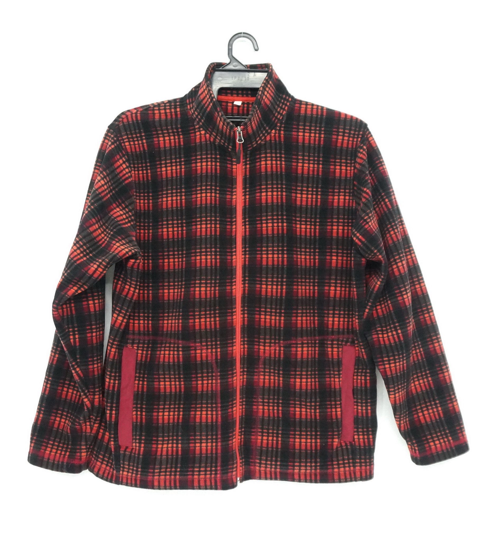 Japanese Brand Japanese Brand Fleece Checkered Zipper Jacket Size US M / EU 48-50 / 2 - 1 Thumbnail