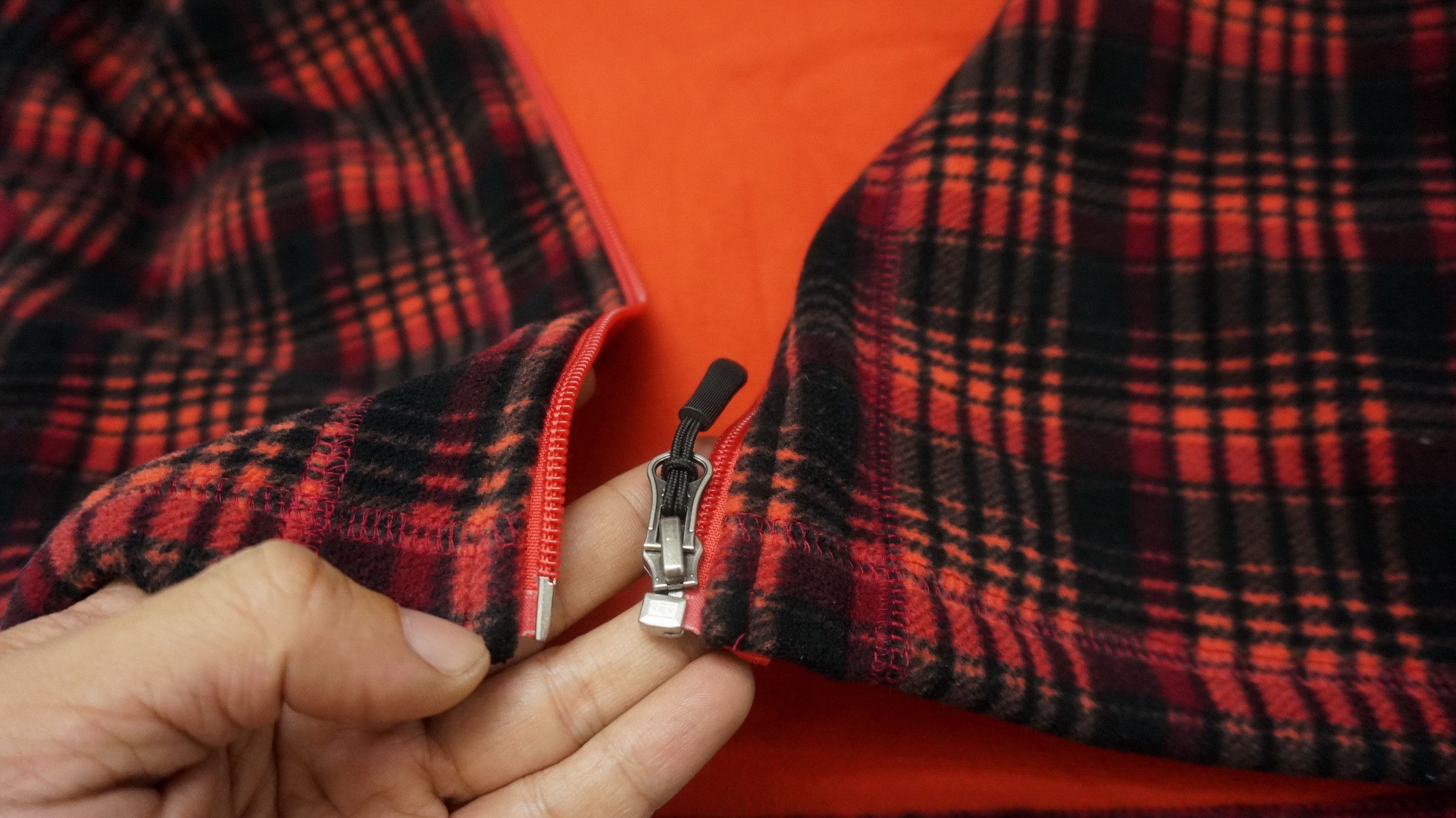 Japanese Brand Japanese Brand Fleece Checkered Zipper Jacket Size US M / EU 48-50 / 2 - 9 Thumbnail