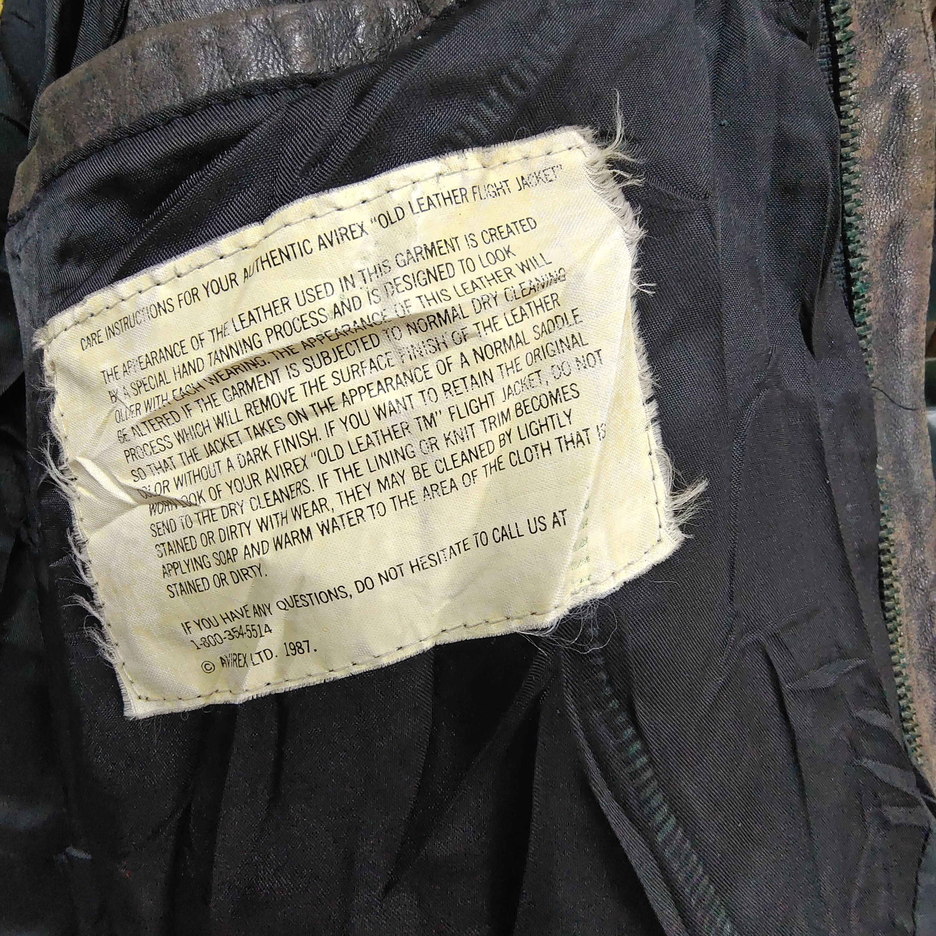 Avirex Vintage 1987 Avirex Leather Flight Jacket Size US XL / EU 56 / 4 - 8 Thumbnail