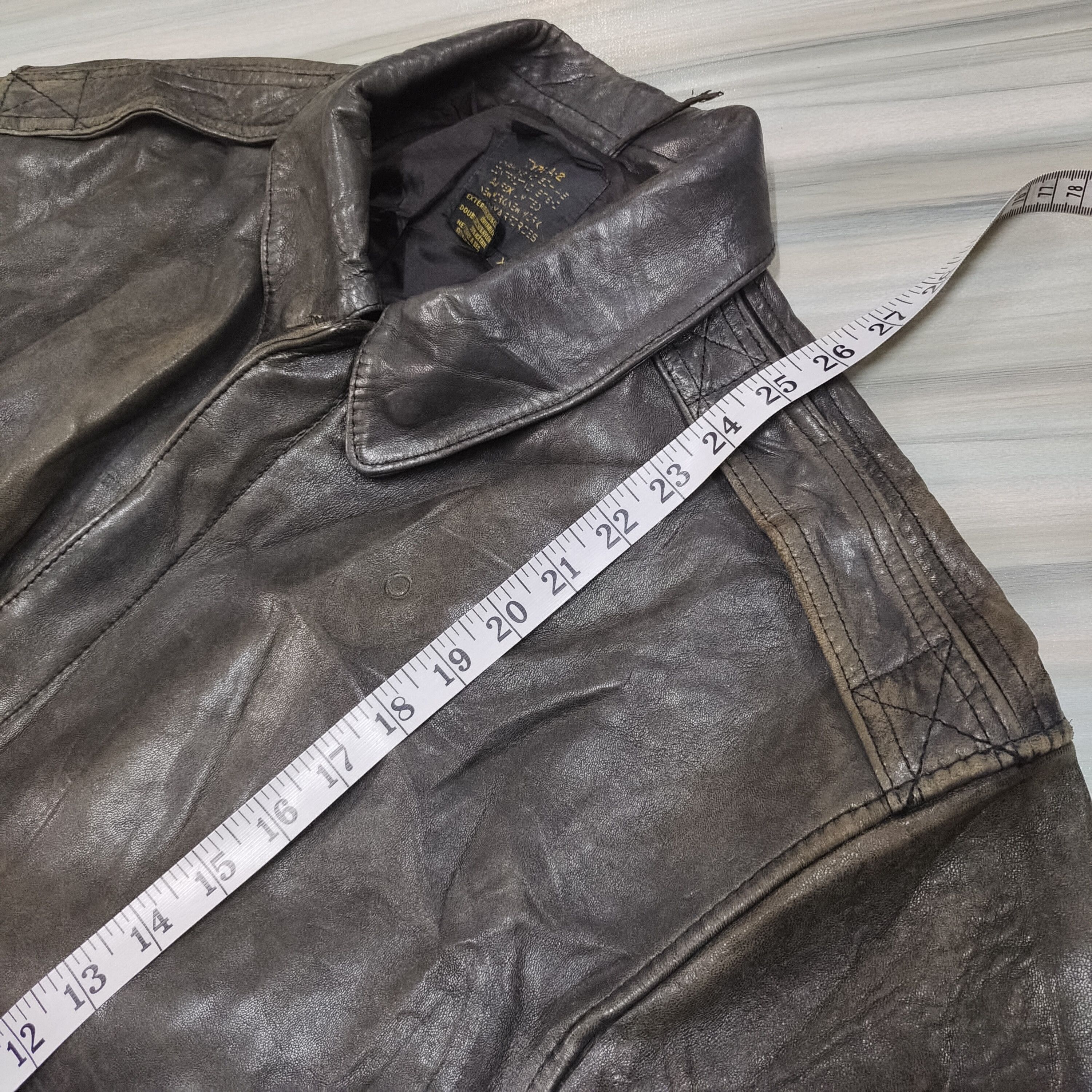 Avirex Vintage 1987 Avirex Leather Flight Jacket Size US XL / EU 56 / 4 - 14 Thumbnail