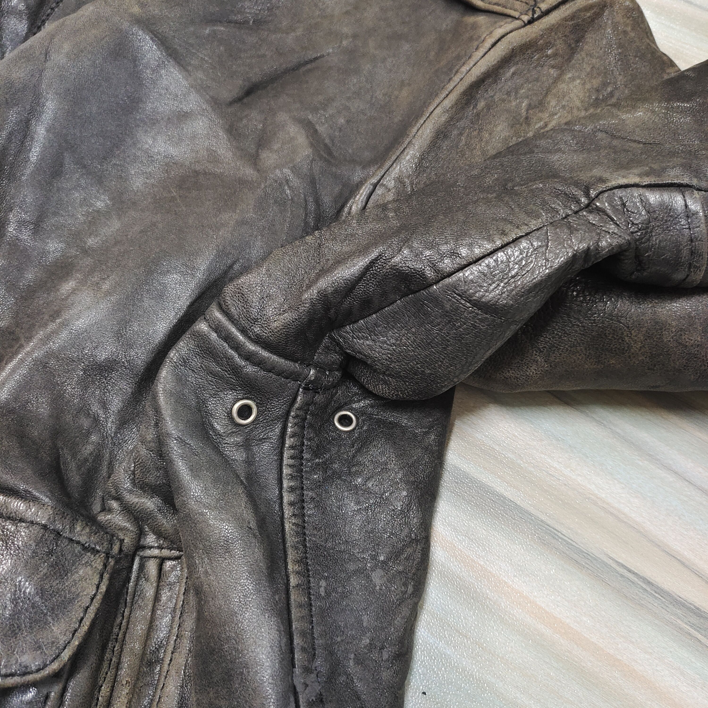 Avirex Vintage 1987 Avirex Leather Flight Jacket Size US XL / EU 56 / 4 - 17 Thumbnail