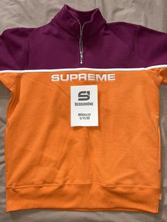 Supreme 2 Tone Half Zip Sweatshirt | Grailed