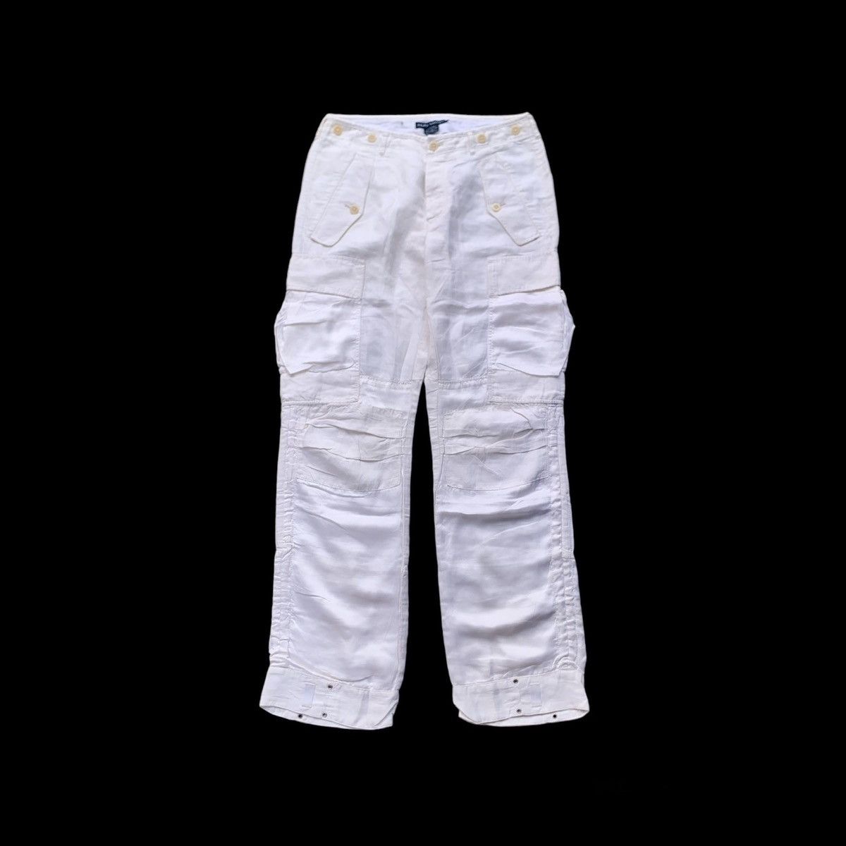image of Polo Ralph Lauren x Ralph Lauren Vintage Ralph Laurent Multi Pocket Tactical Combat Silk Cargo in W