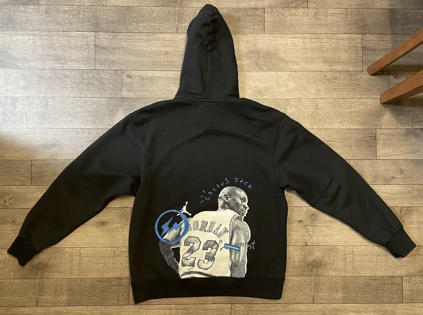 Fragment Design Travis Scott x Jordan x Fragment Hoodie Black nike Size US XL / EU 56 / 4 - 2 Thumbnail