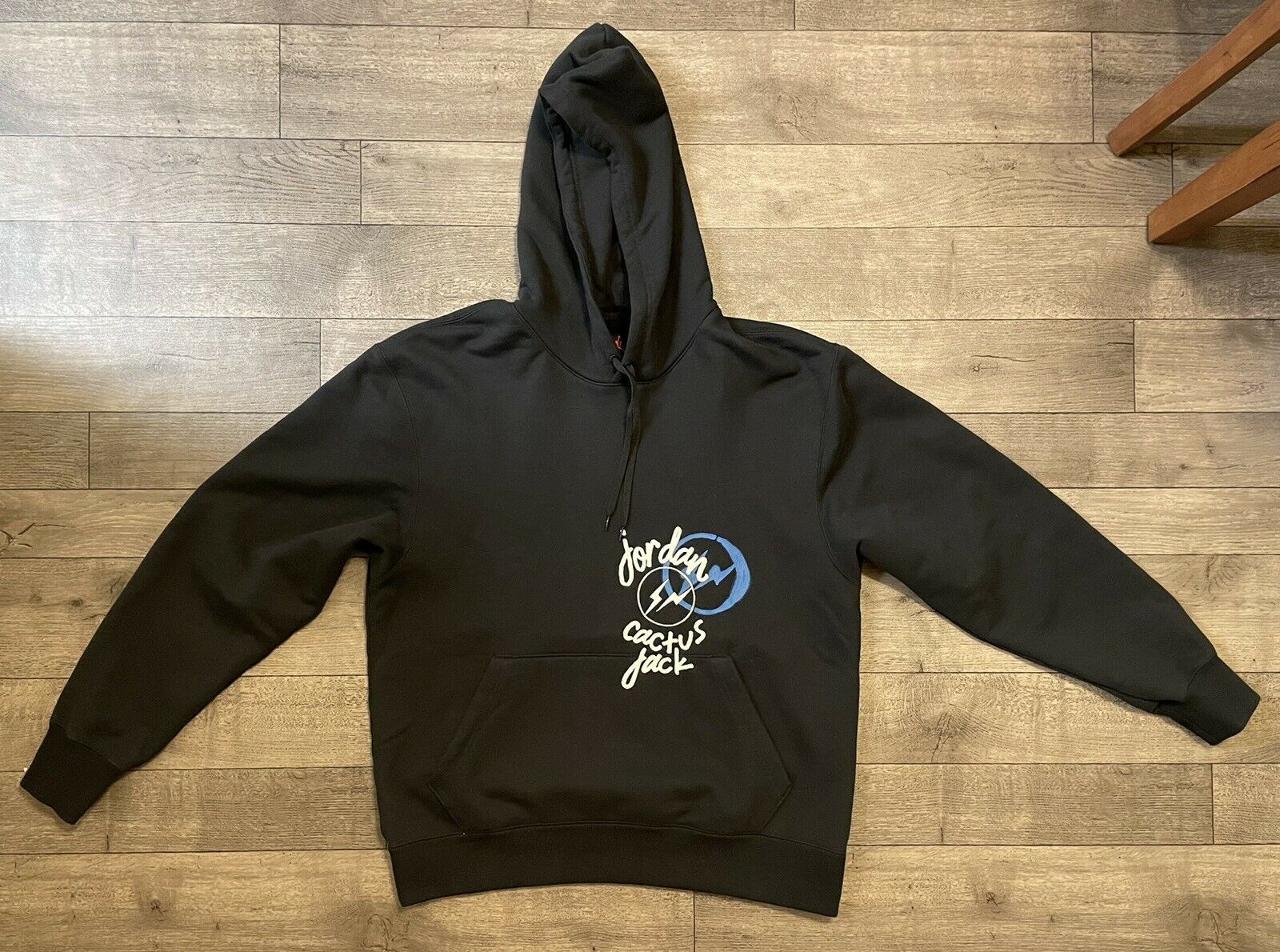 image of Travis Scott X Jordan X Fragment Hoodie Black Nike, Men's (Size XL)