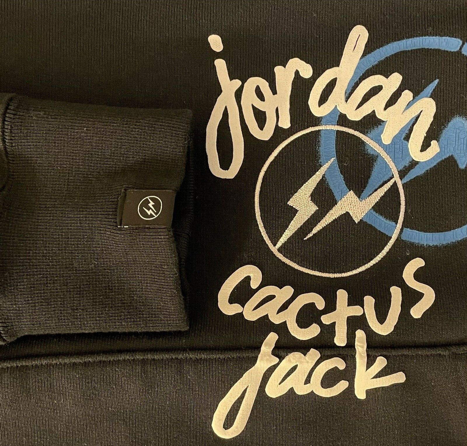 Fragment Design Travis Scott x Jordan x Fragment Hoodie Black nike Size US XL / EU 56 / 4 - 3 Thumbnail