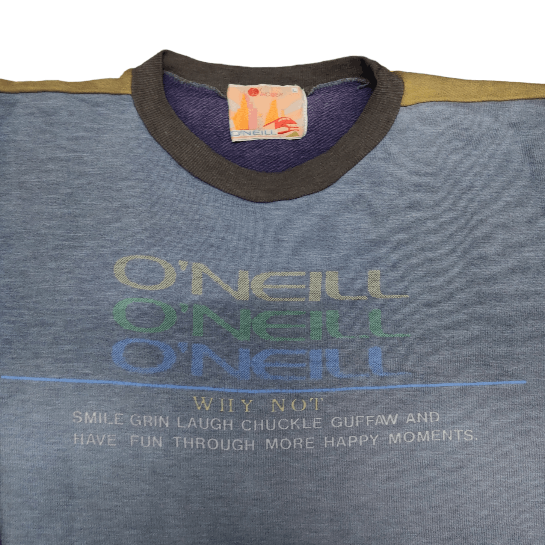 O'Neill Vintage Oneill Sweatshirt Jumper Size US L / EU 52-54 / 3 - 2 Thumbnail