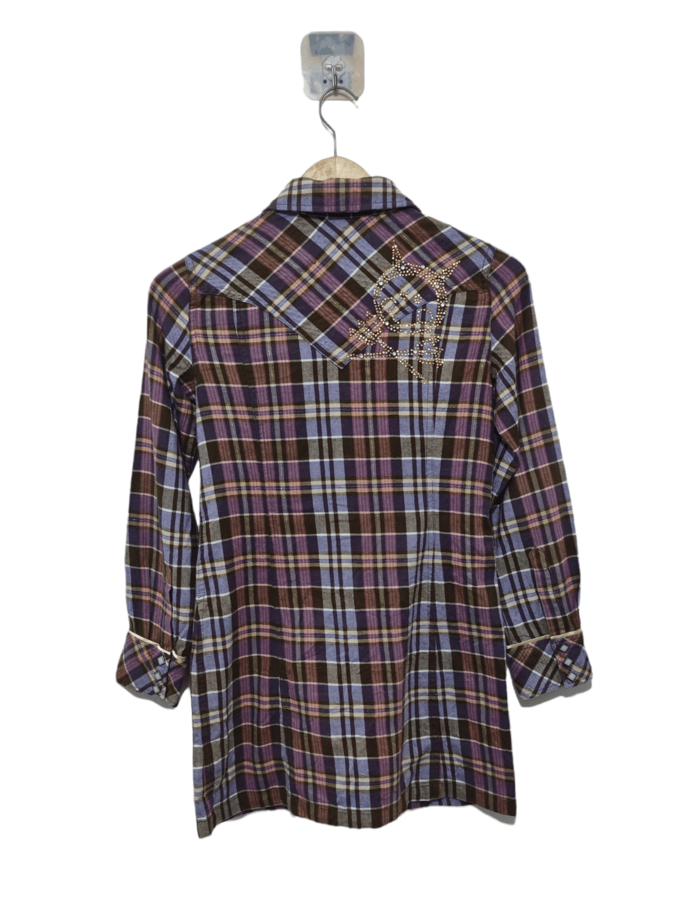 image of 20471120 x Hysteric Glamour Angel Blue Long Flannel in Purple, Men's (Size Medium)