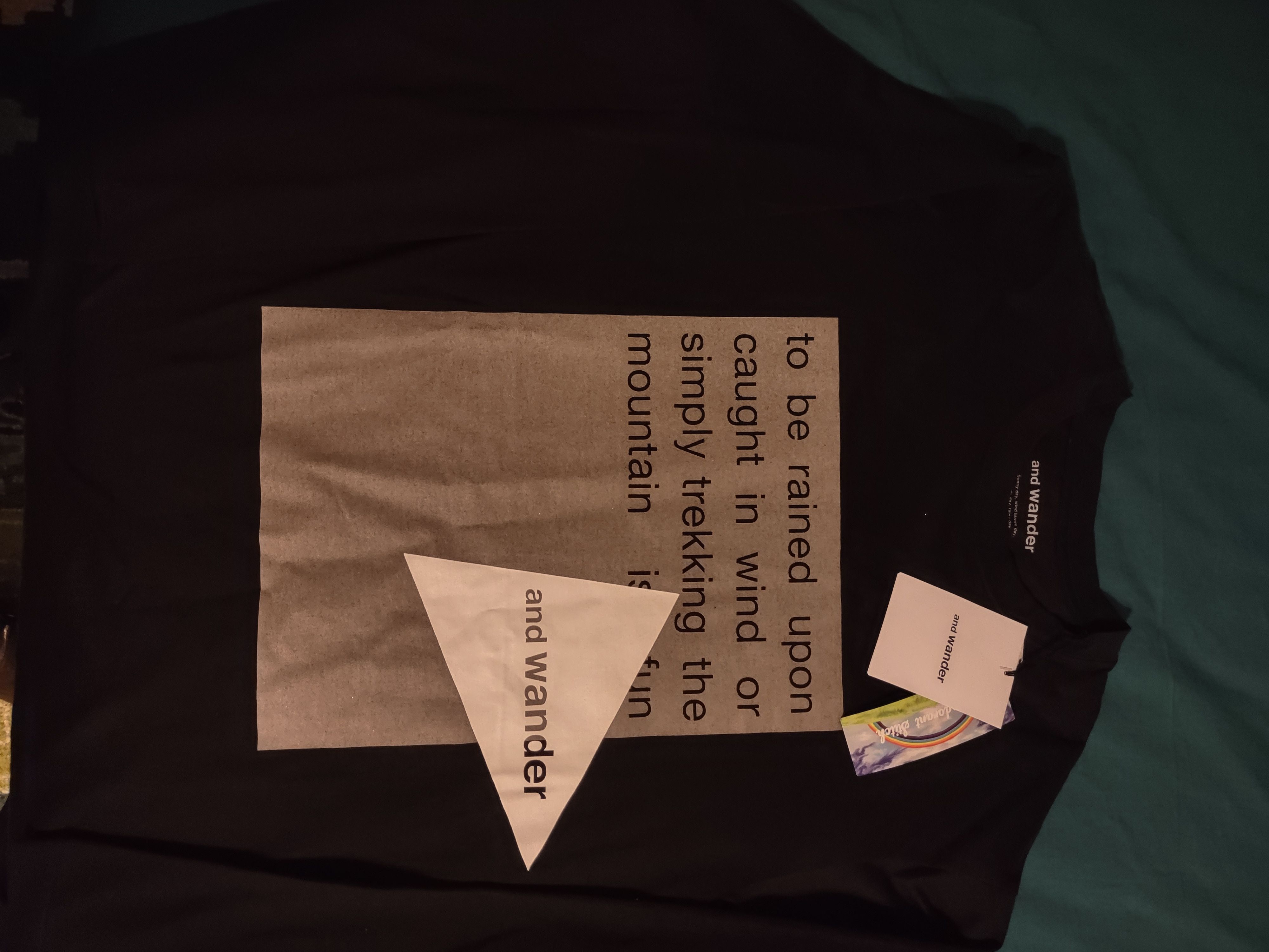 And Wander Reflective Logo Graphic Long Sleeve Tee Size US XL / EU 56 / 4 - 3 Thumbnail