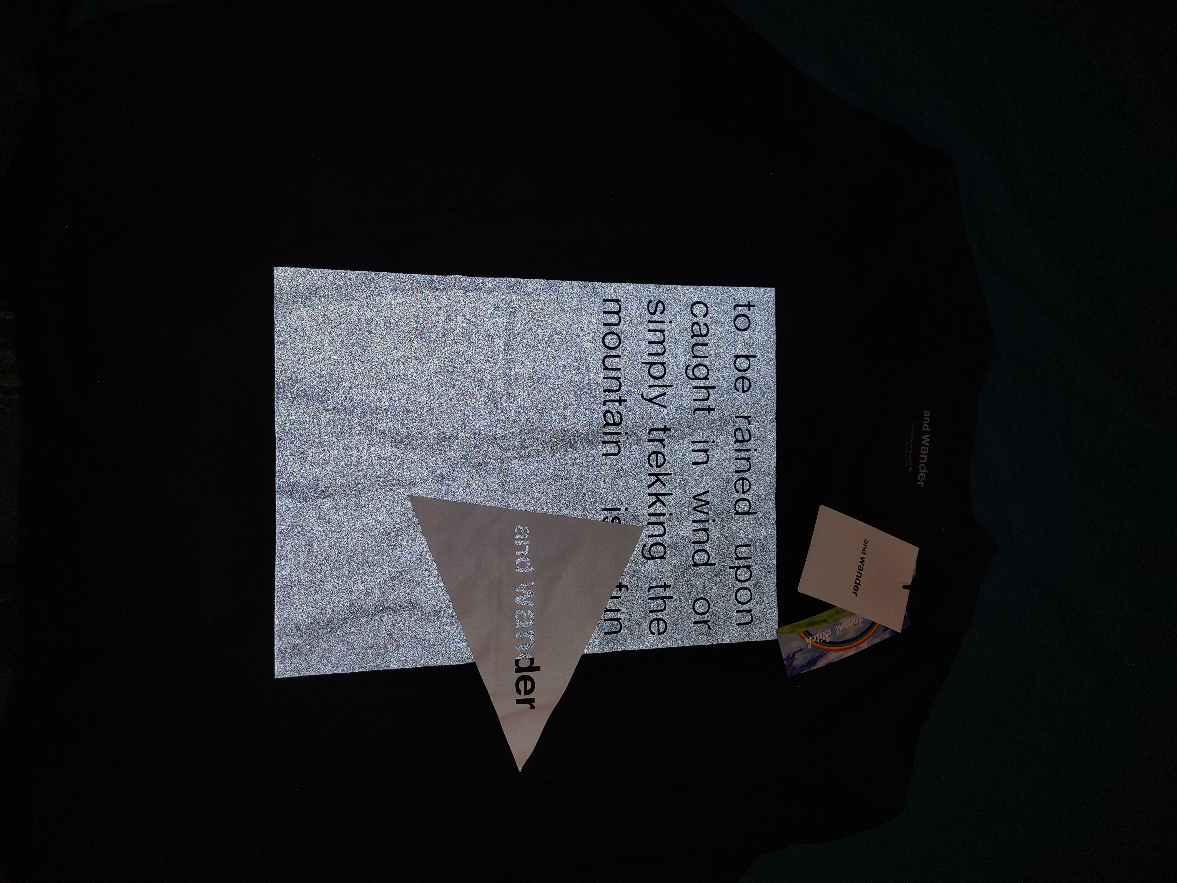 And Wander Reflective Logo Graphic Long Sleeve Tee Size US XL / EU 56 / 4 - 4 Thumbnail
