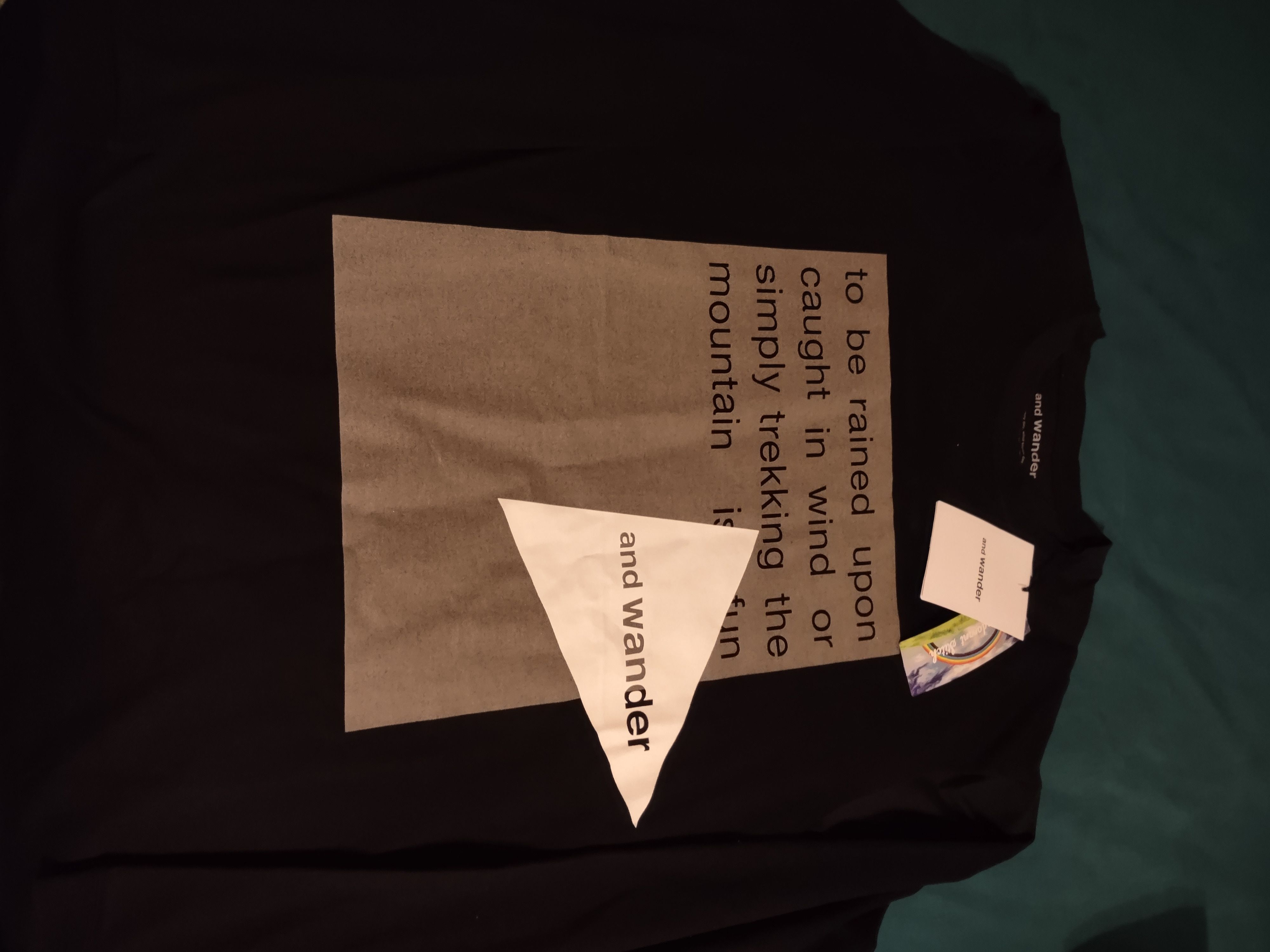 And Wander Reflective Logo Graphic Long Sleeve Tee Size US XL / EU 56 / 4 - 2 Thumbnail