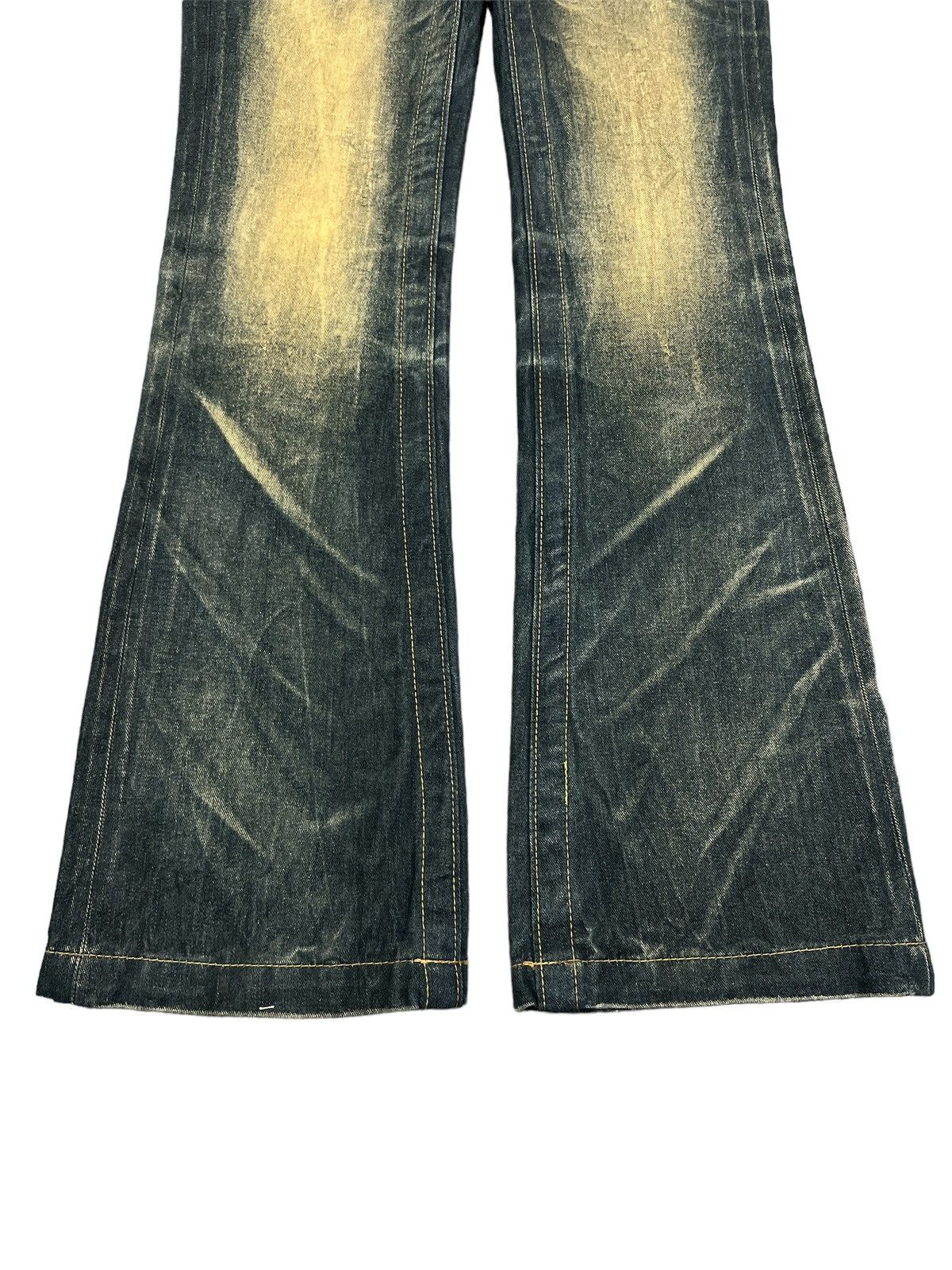 Japanese Brand × Vintage FLARED 💥LOLITA LOW RISE RUSTY DENIM PANT Size US 29 - 4 Thumbnail