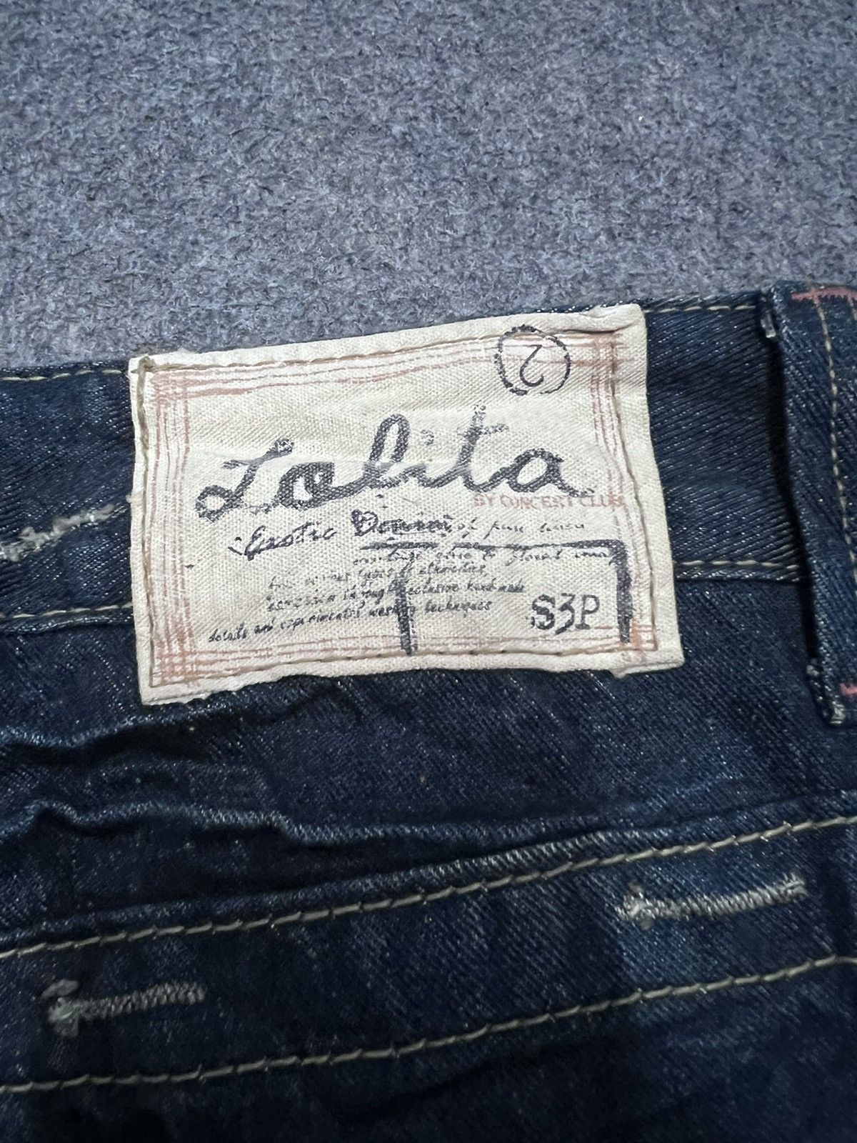 Japanese Brand × Vintage FLARED 💥LOLITA LOW RISE RUSTY DENIM PANT Size US 29 - 7 Thumbnail
