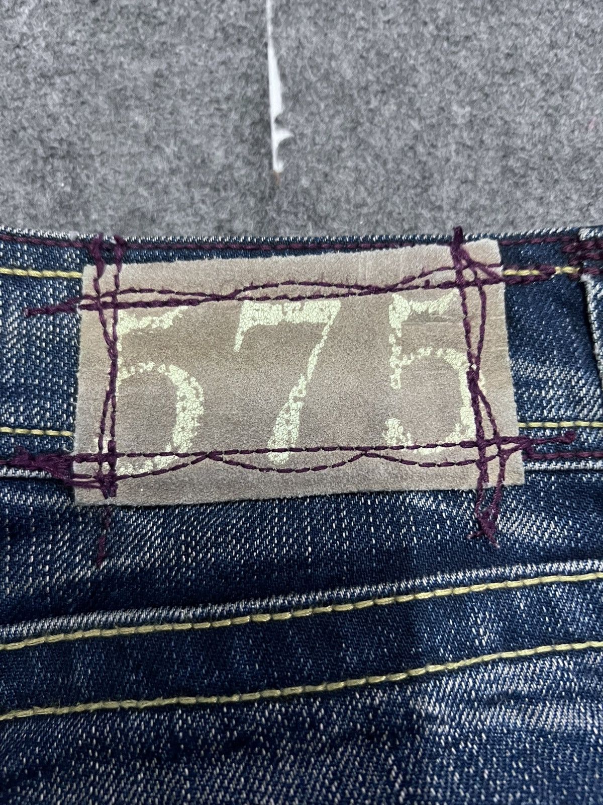 Japanese Brand FLARED💥VINTAGE 575 DISTRESSED DENIM PANT Size US 32 / EU 48 - 7 Thumbnail