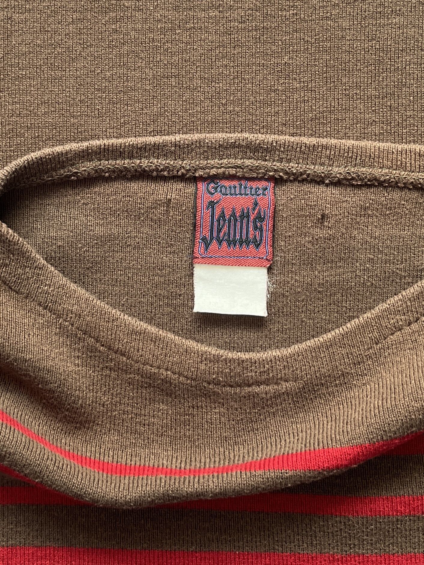 Jean Paul Gaultier ⚡️QUICK SALE⚡️1990s' Jean Paul Gaultier Brown Red Tshirt Size M / US 6-8 / IT 42-44 - 3 Thumbnail