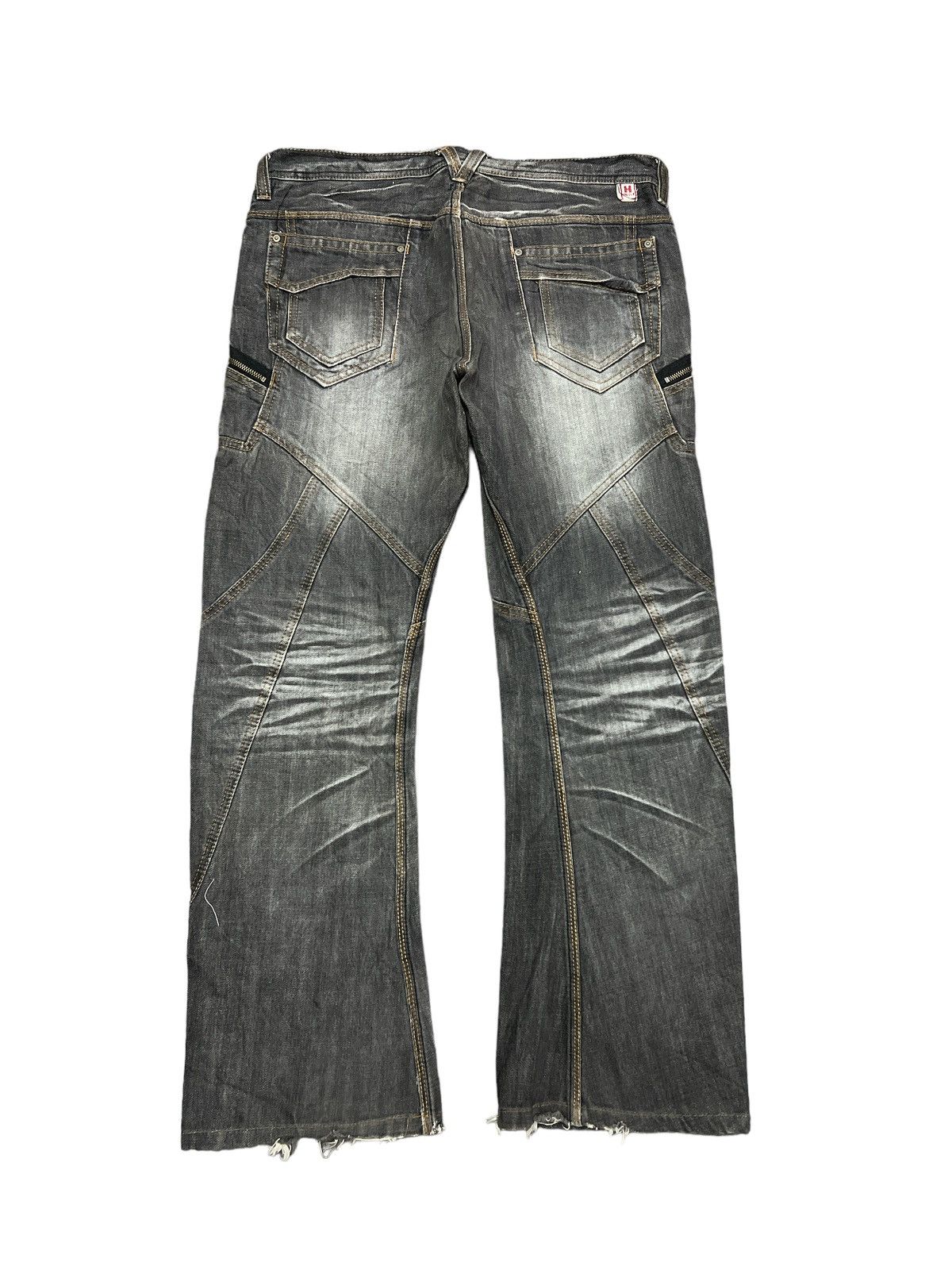 Japanese Brand × Matsuda SICK🔥NICOLE CLUB PATCH WORK DISTRESSED DENIM PANT Size US 35 - 7 Thumbnail