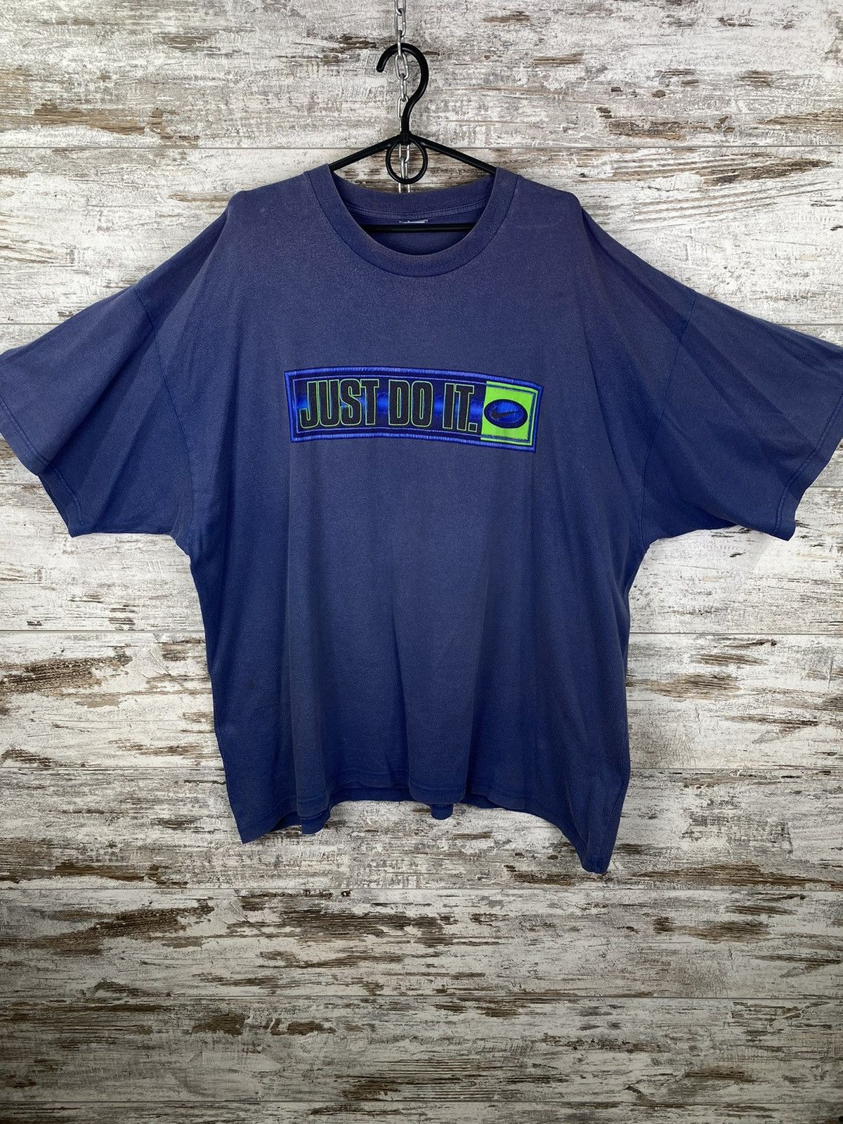 Nike Mens Vintage Nike Just Do It T-shirt overprint distressed Size US XL / EU 56 / 4 - 1 Thumbnail