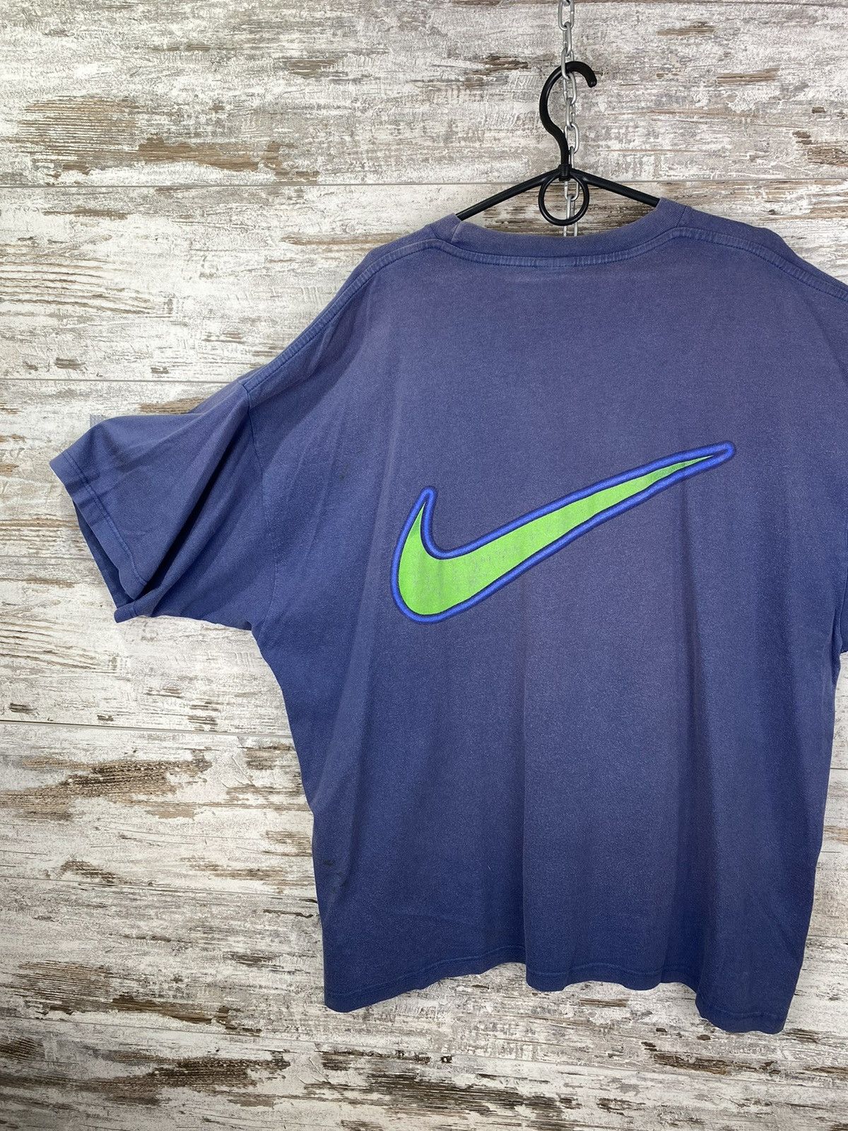 Nike Mens Vintage Nike Just Do It T-shirt overprint distressed Size US XL / EU 56 / 4 - 13 Thumbnail