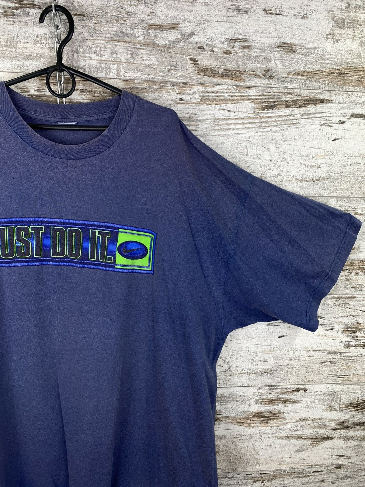 Nike Mens Vintage Nike Just Do It T-shirt overprint distressed Size US XL / EU 56 / 4 - 4 Thumbnail