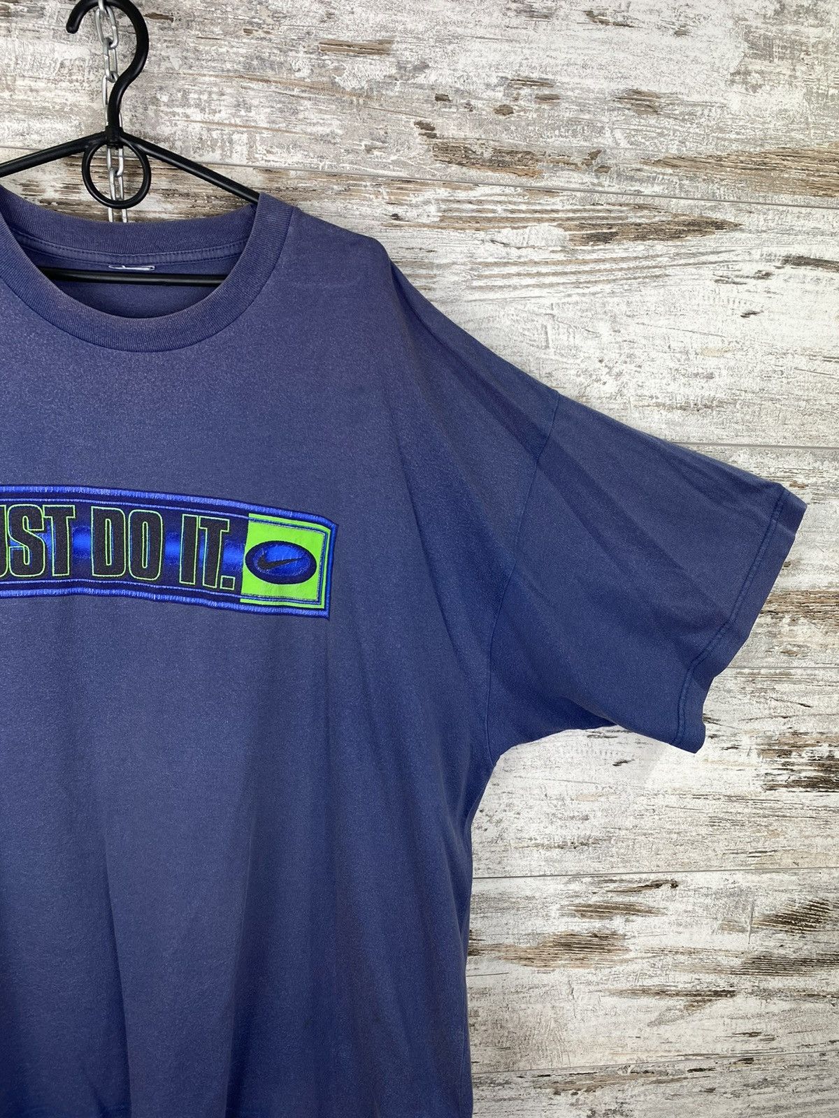 Nike Mens Vintage Nike Just Do It T-shirt overprint distressed Size US XL / EU 56 / 4 - 3 Thumbnail