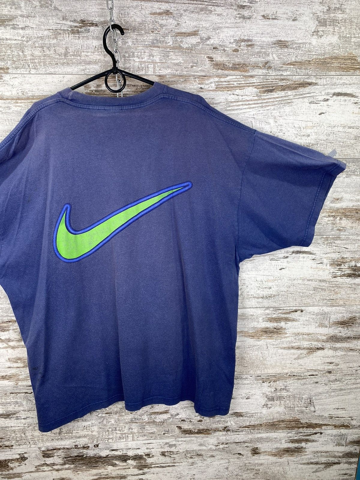 Nike Mens Vintage Nike Just Do It T-shirt overprint distressed Size US XL / EU 56 / 4 - 12 Thumbnail