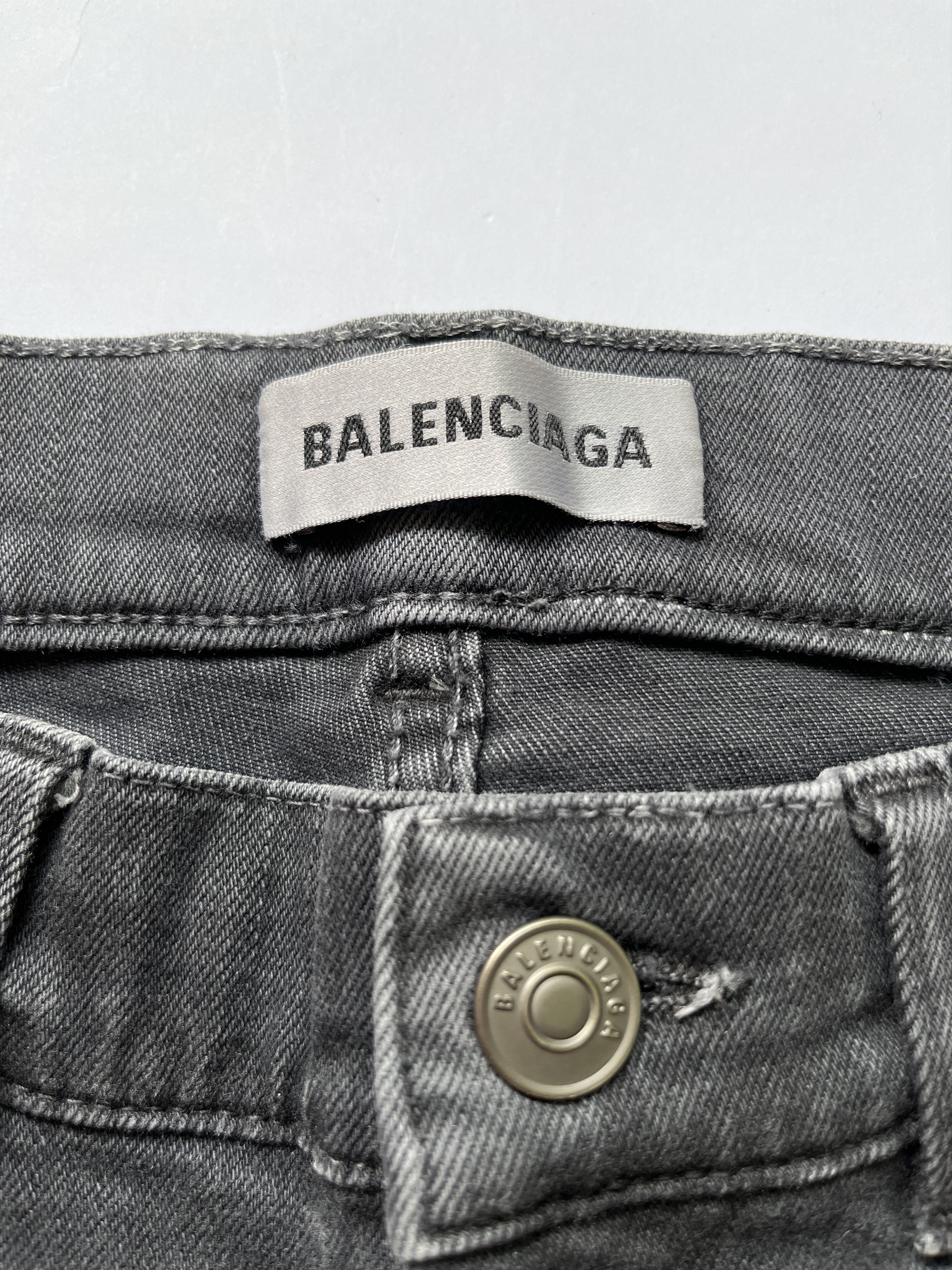 Balenciaga ⚡️QUICK SALE⚡️2018 Balenciaga by Demna Black Jeans Denim Size 26" / US 2 / IT 38 - 4 Thumbnail