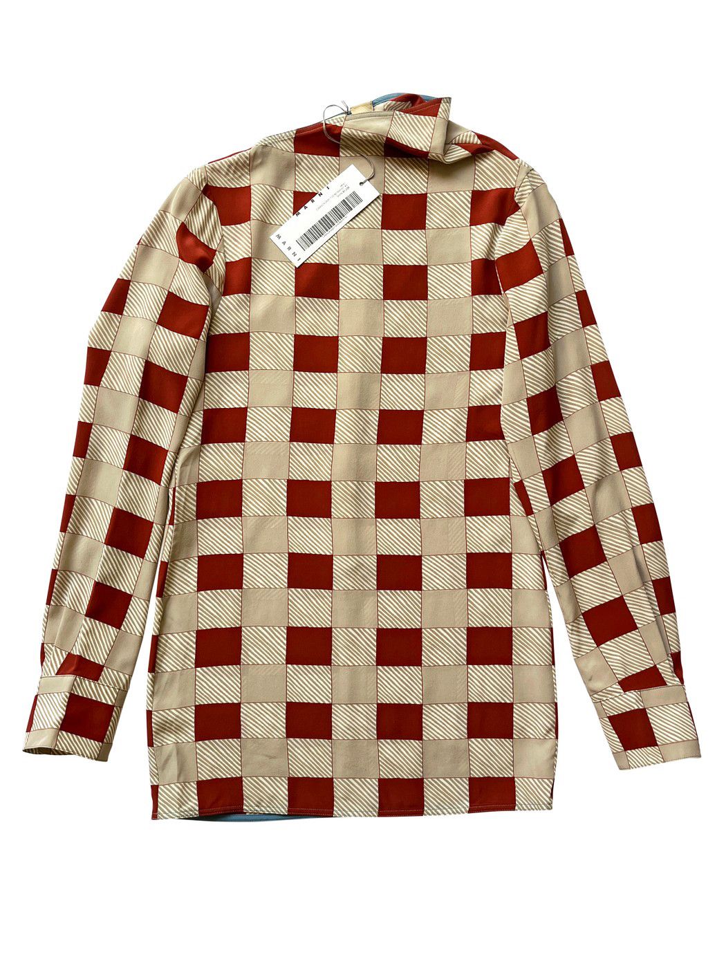 Marni ⚡️QUICK SALE⚡️Marni Beige and Brick Silk Top Size M / US 6-8 / IT 42-44 - 1 Thumbnail