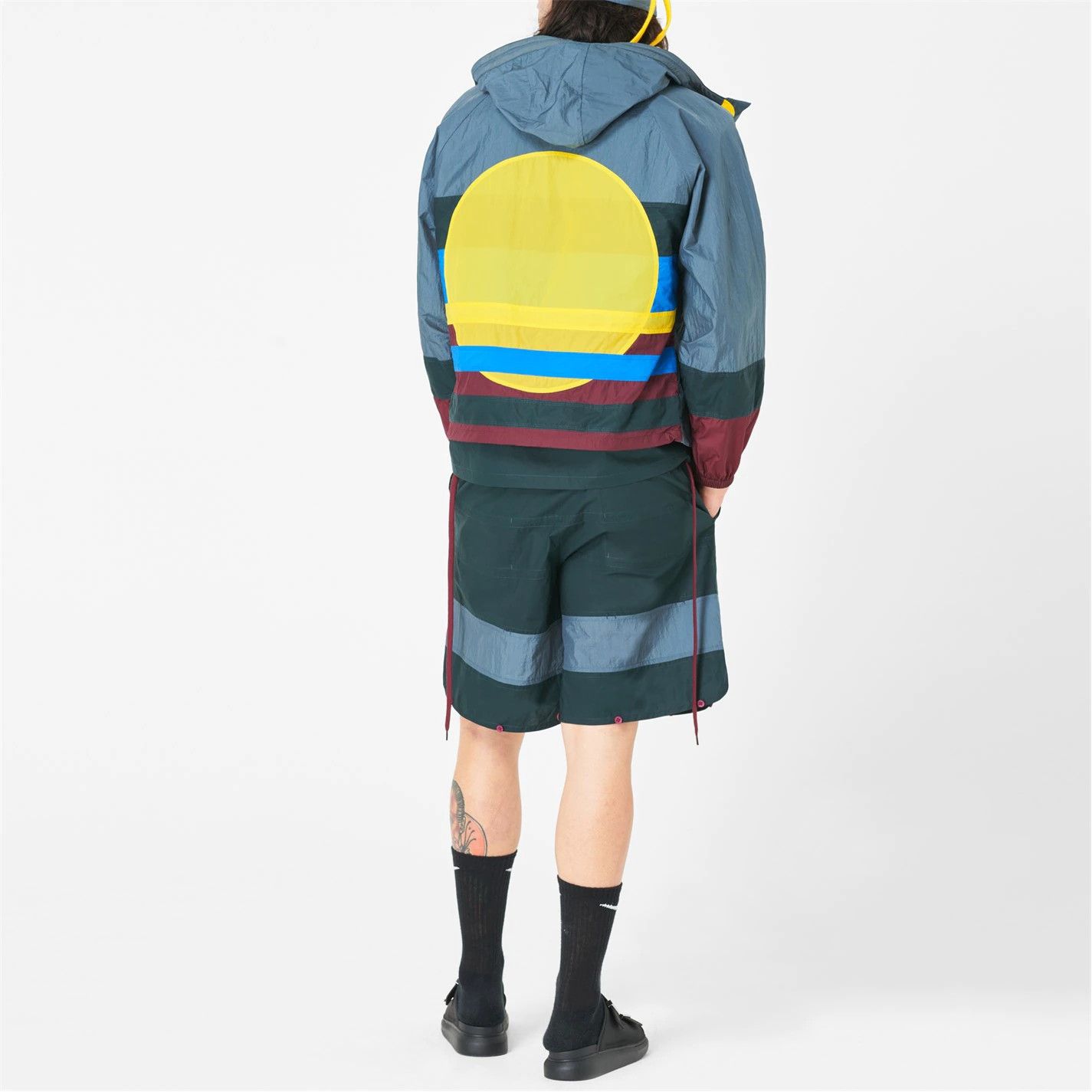 image of Craig Green Sun Windbreaker in Blue Burgundy, Men's (Size Medium)