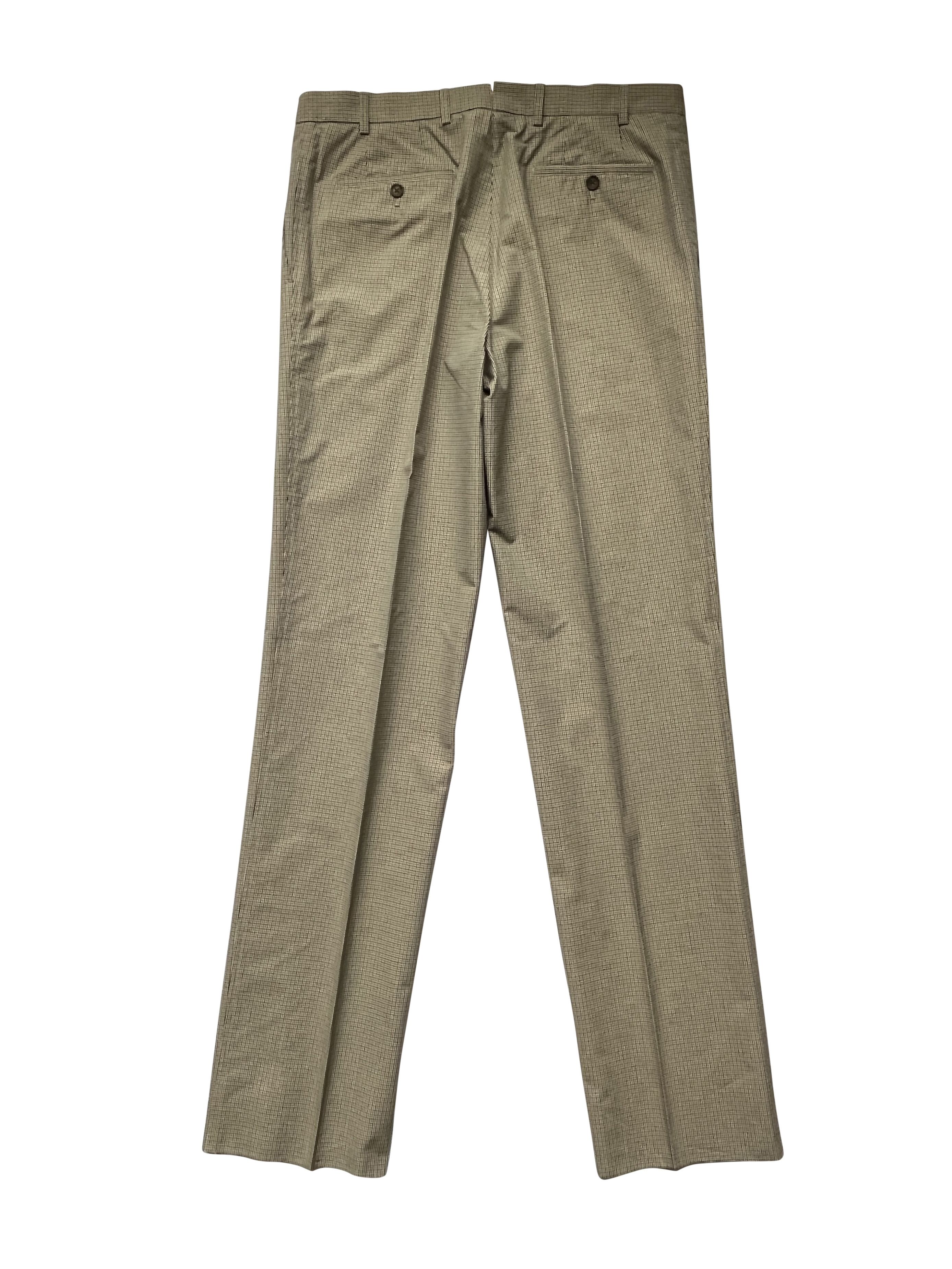 Balenciaga ⚡️QUICK SALE⚡️Sample Balenciaga Demna Beige Checked Pants Size US 34 / EU 50 - 2 Thumbnail