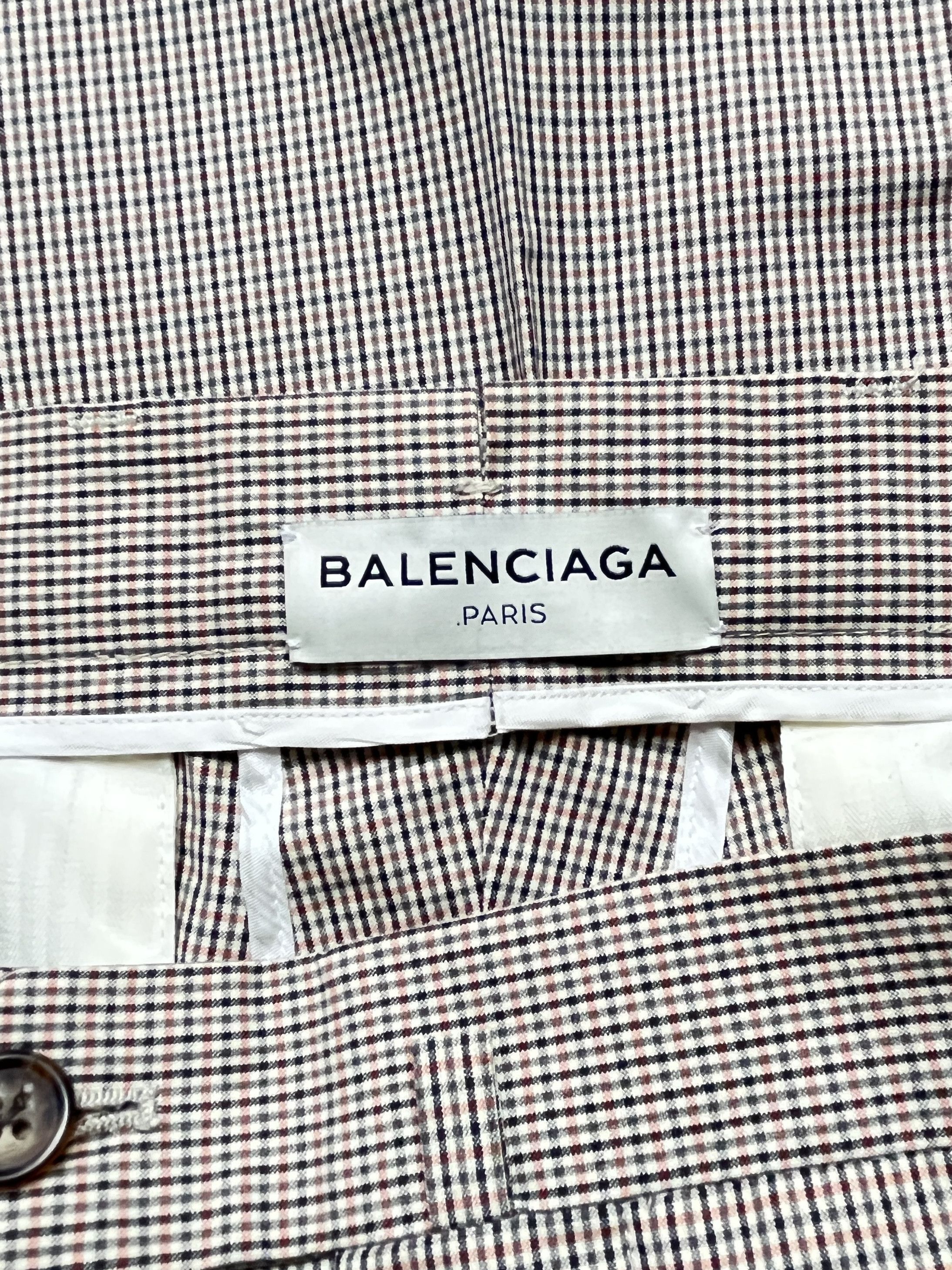 Balenciaga ⚡️QUICK SALE⚡️Sample Balenciaga Demna Beige Checked Pants Size US 34 / EU 50 - 3 Thumbnail