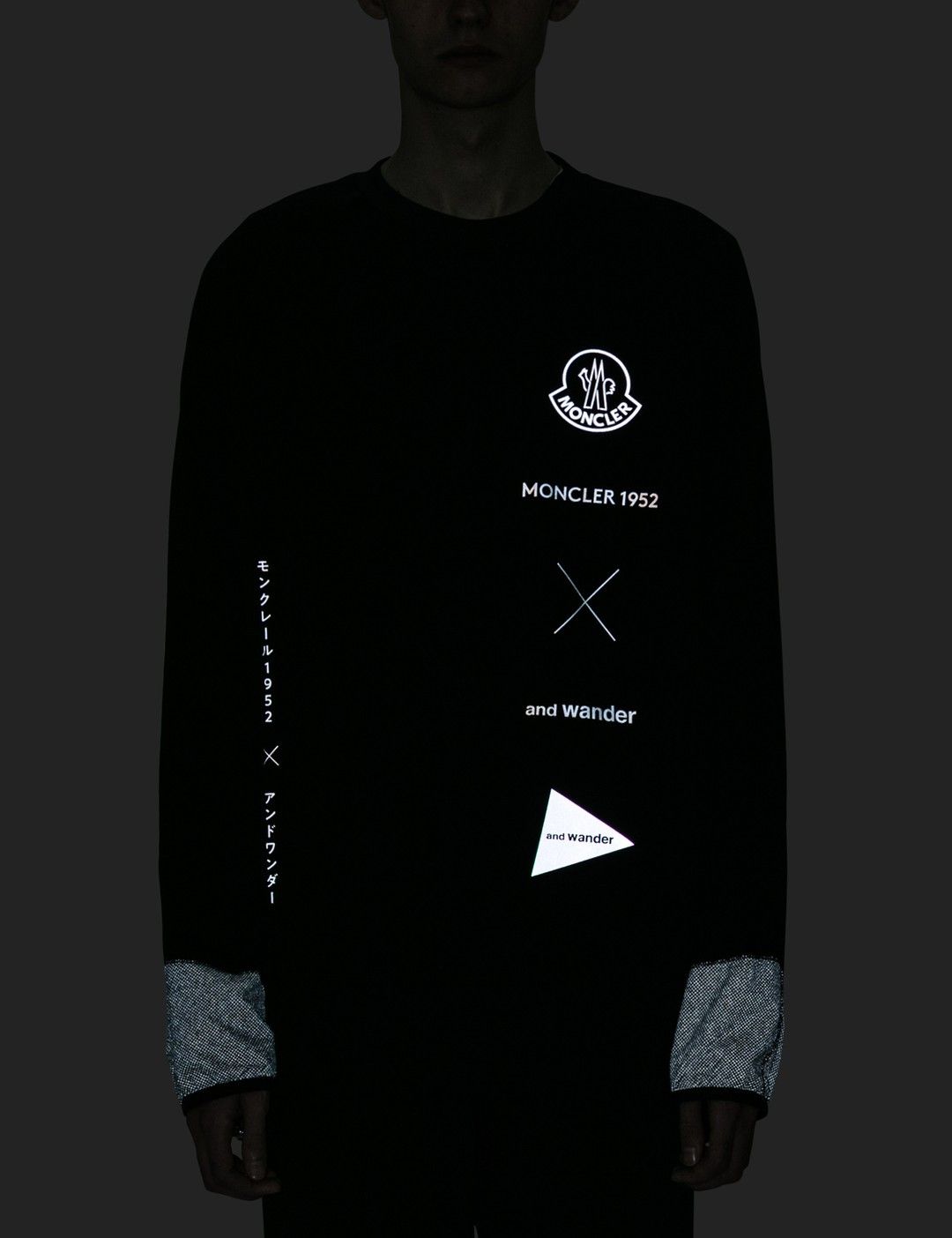 And Wander 2 Moncler 1952 x And Wander Reflective Logo Sweatshirt Size US XXL / EU 58 / 5 - 3 Thumbnail