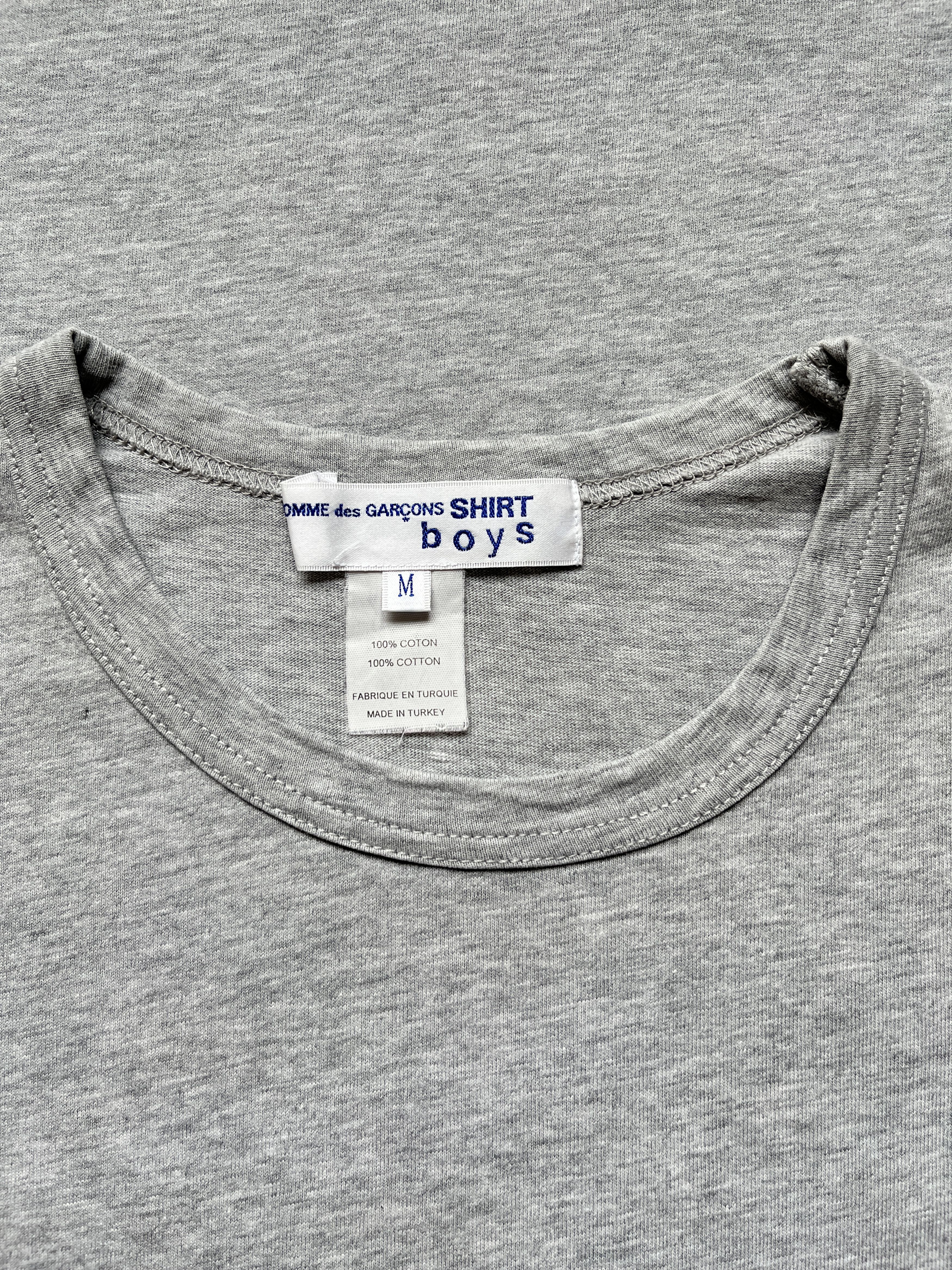 Comme des Garcons SHIRT ⚡️QUICK SALE⚡️Comme des Garcons Shirt Boys Gray T-Shirt Size US M / EU 48-50 / 2 - 3 Thumbnail