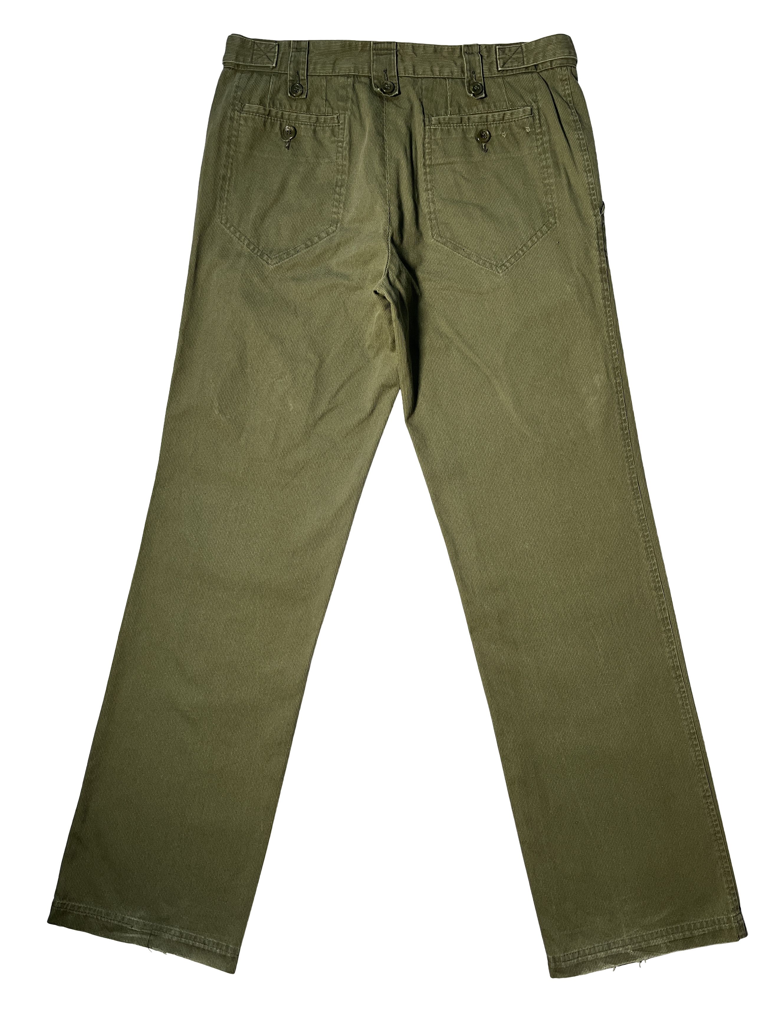 Dolce & Gabbana ⚡️QUICK SALE⚡️Dolce & Gabbana Green Corduroy Cargo Pants Size US 30 / EU 46 - 2 Thumbnail