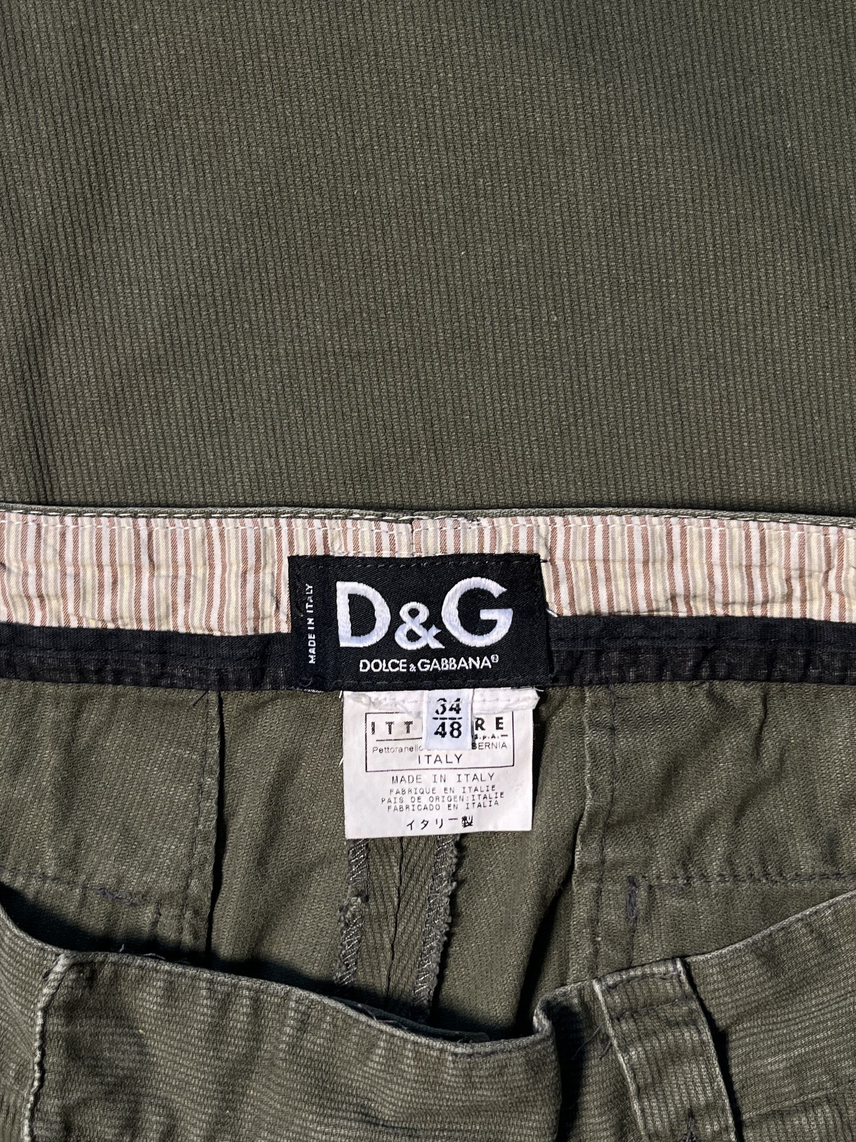 Dolce & Gabbana ⚡️QUICK SALE⚡️Dolce & Gabbana Green Corduroy Cargo Pants Size US 30 / EU 46 - 3 Thumbnail