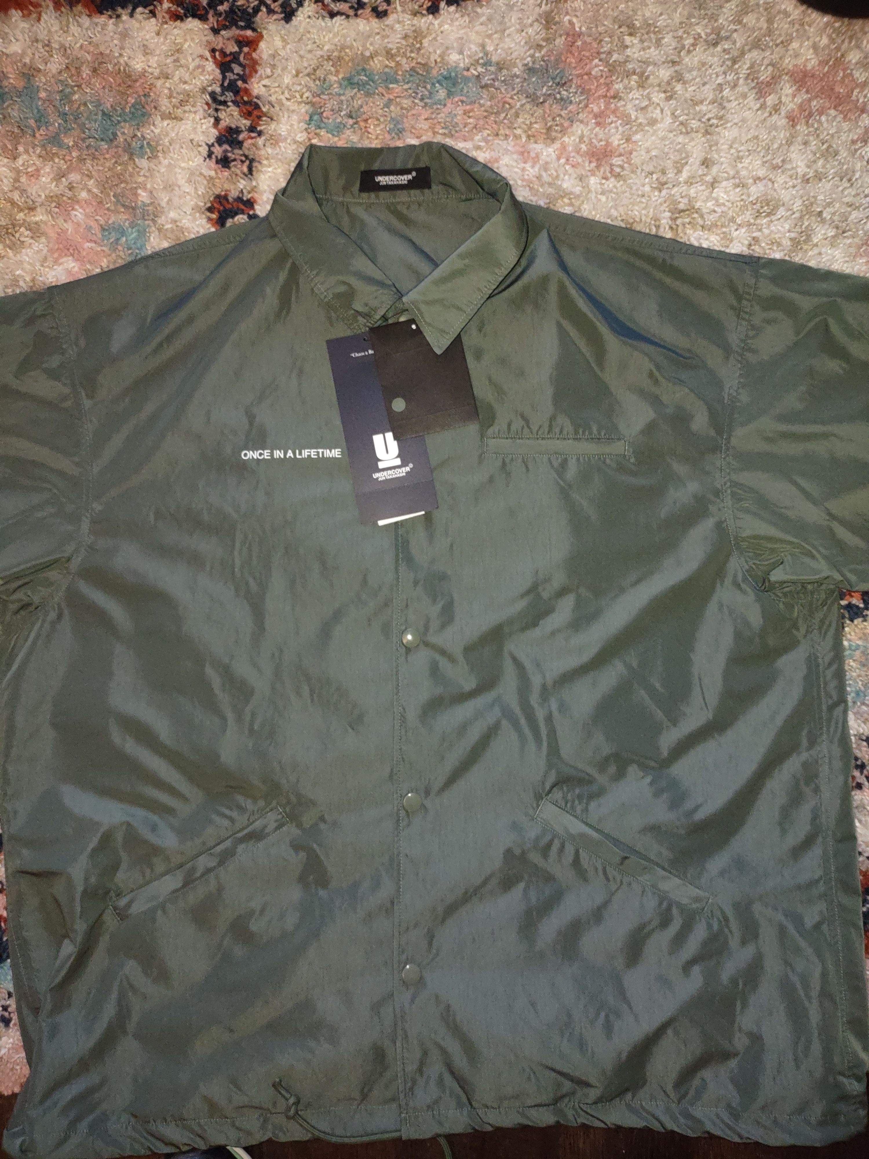 Undercover Oversize Short Sleeve Nylon Snap-Up Shirt Size US XL / EU 56 / 4 - 2 Thumbnail