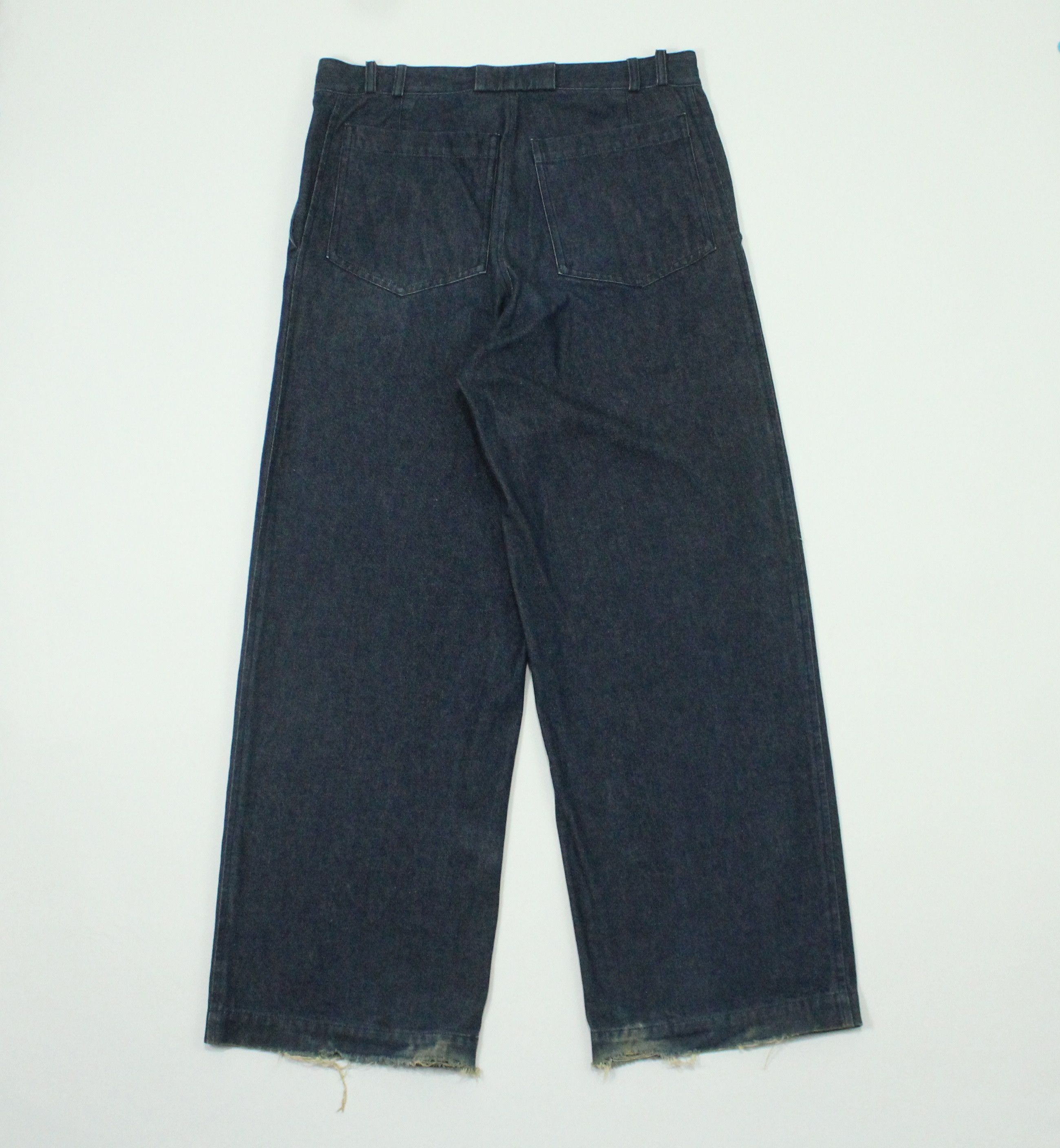 Comme des Garcons AD 1998 TRICOT COMME DES GARCONS Pants Denim Wide Leg Baggy Size 32" / US 10 / IT 46 - 2 Thumbnail